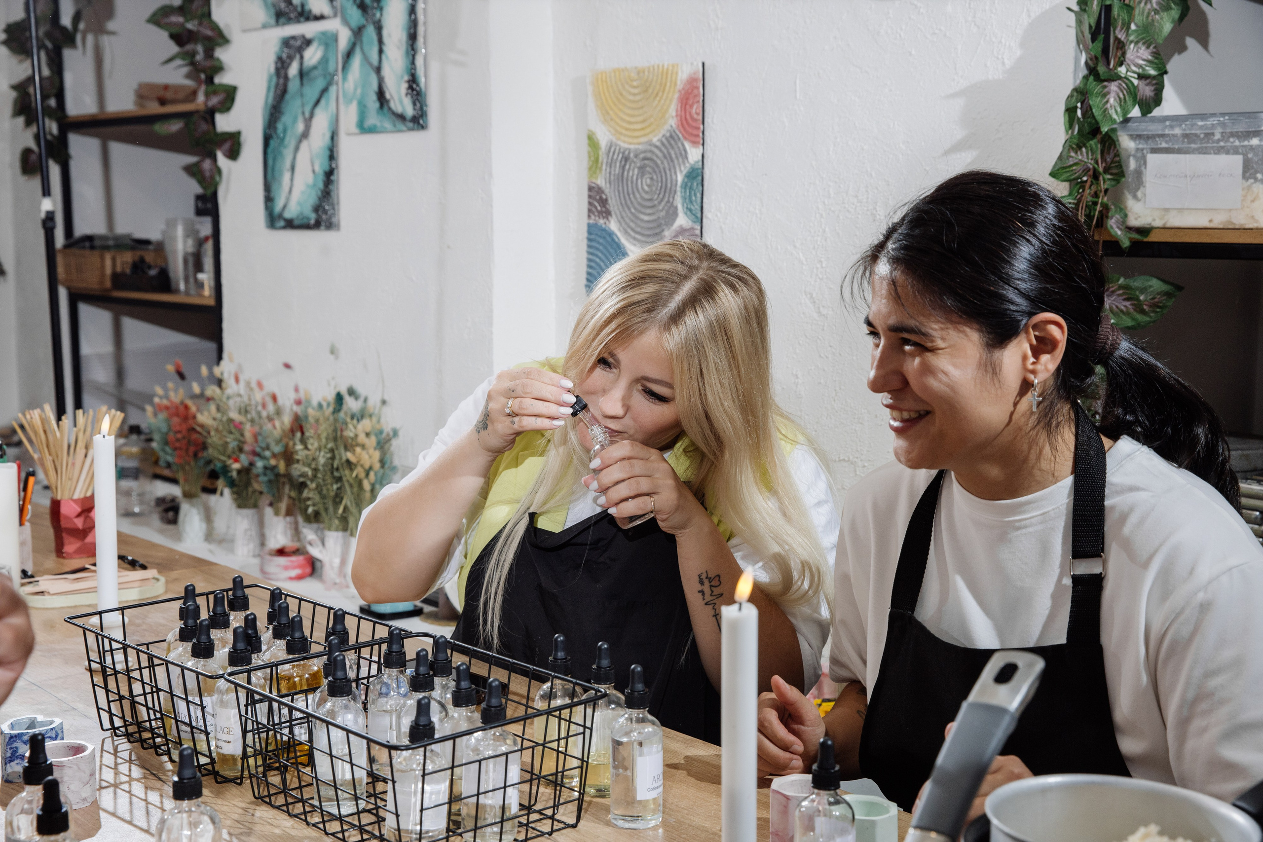 День рождения Марии в студии AROMALAGE — тёплый творческий праздник