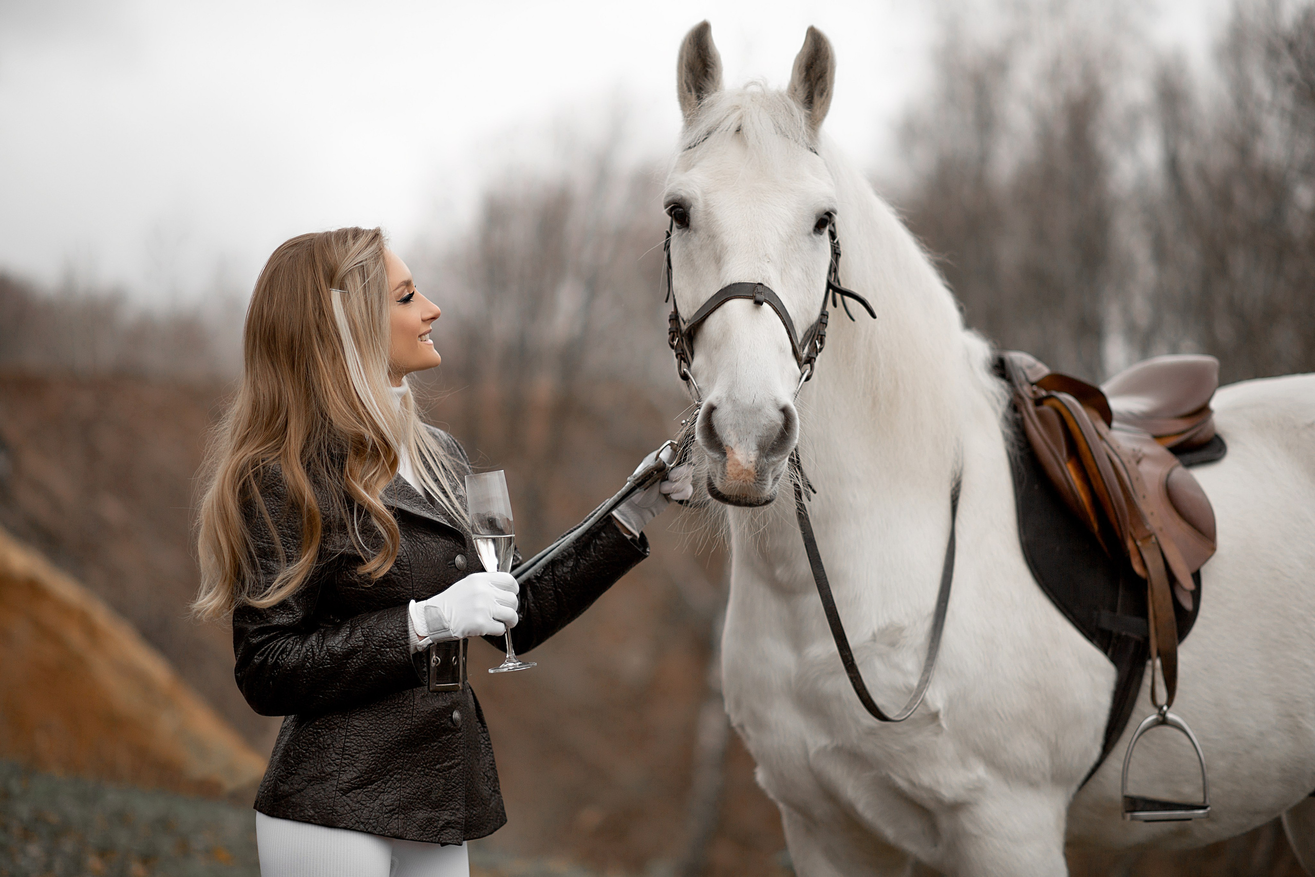 Галина и Воробей. Фотосессия с лошадьми в Нижнем Новгороде
