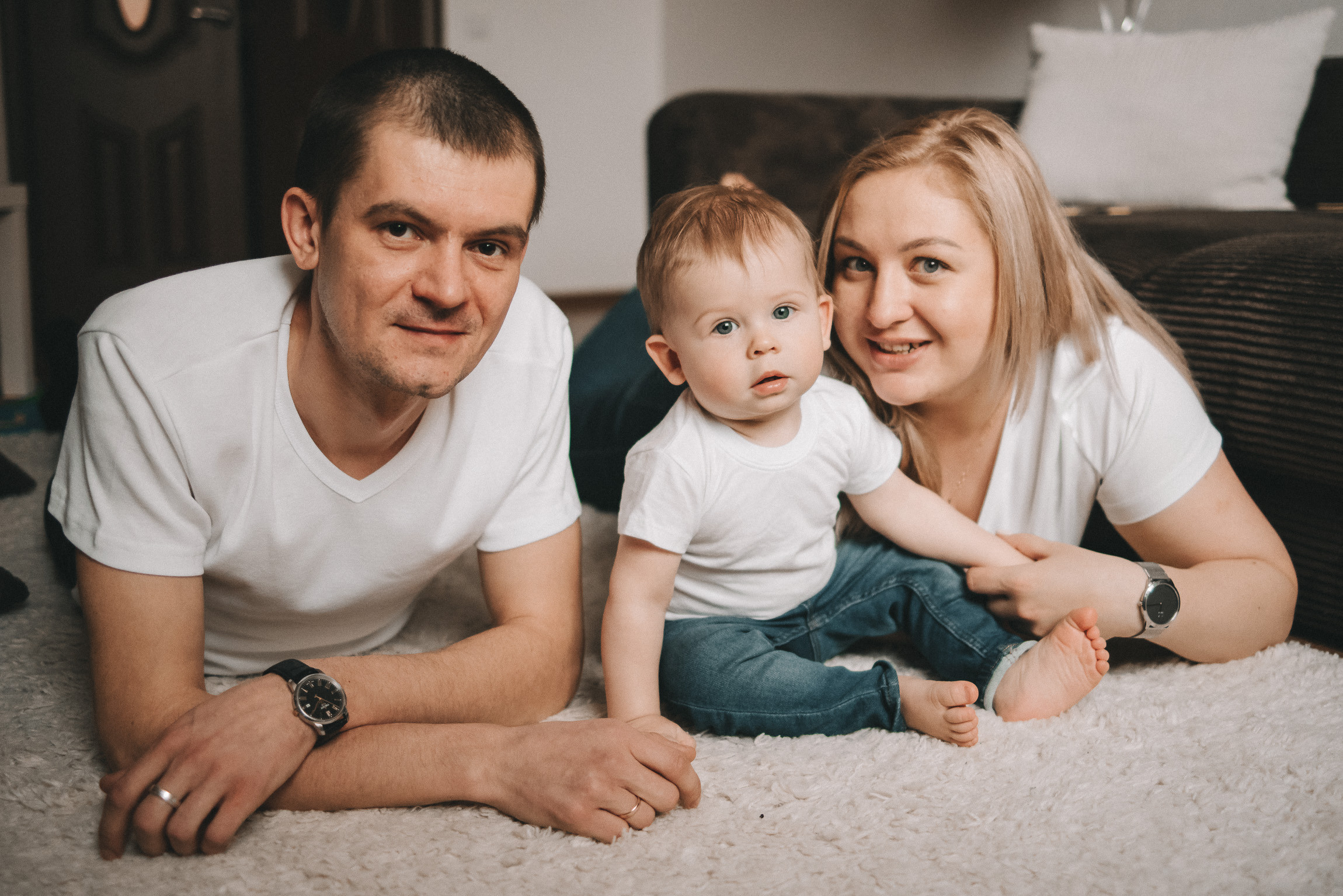 1 год Никиты. Фотограф новорожденных в стиле lifestyle в Воронеже Юлия Ключникова