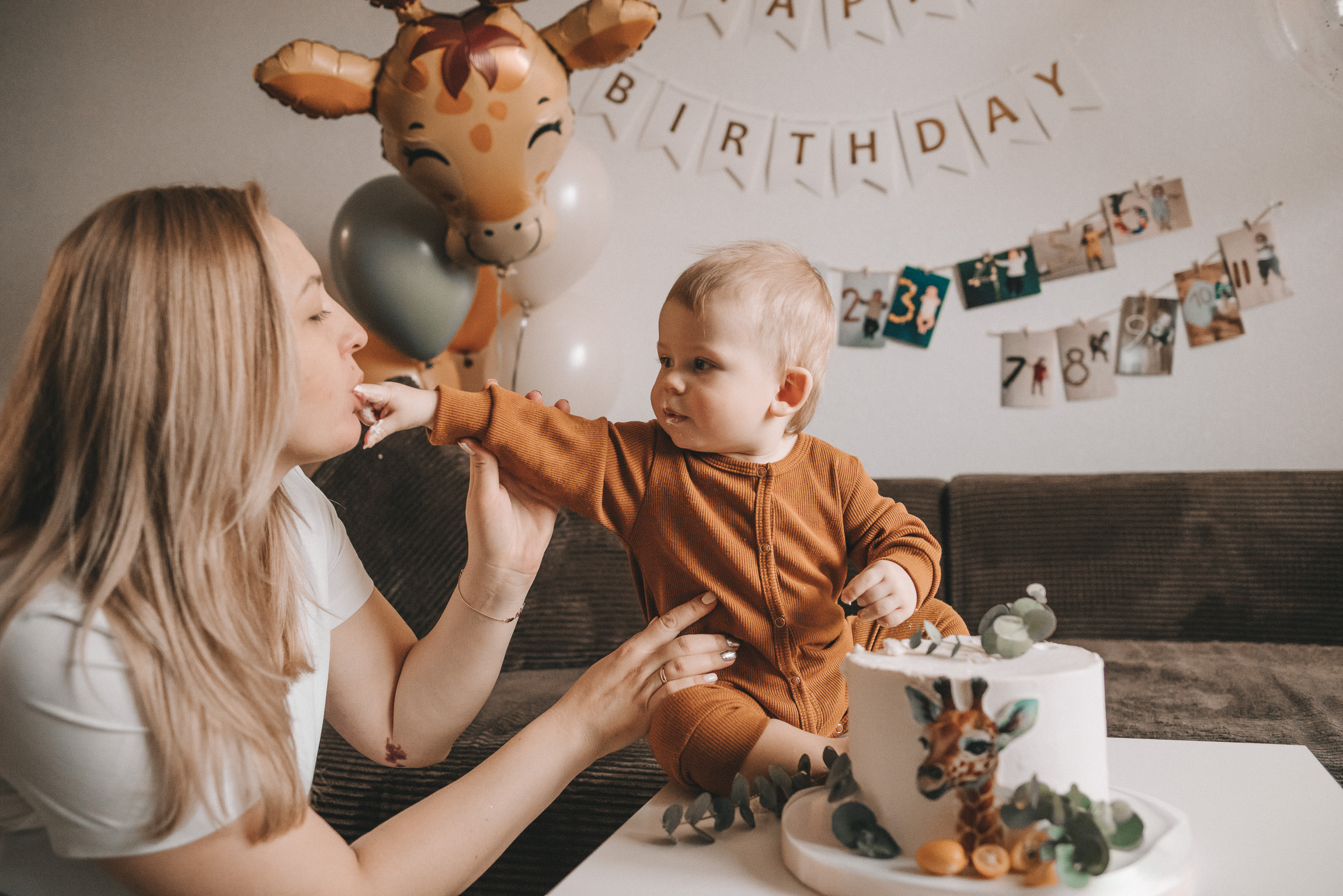 1 год Никиты. Фотограф новорожденных в стиле lifestyle в Воронеже Юлия Ключникова