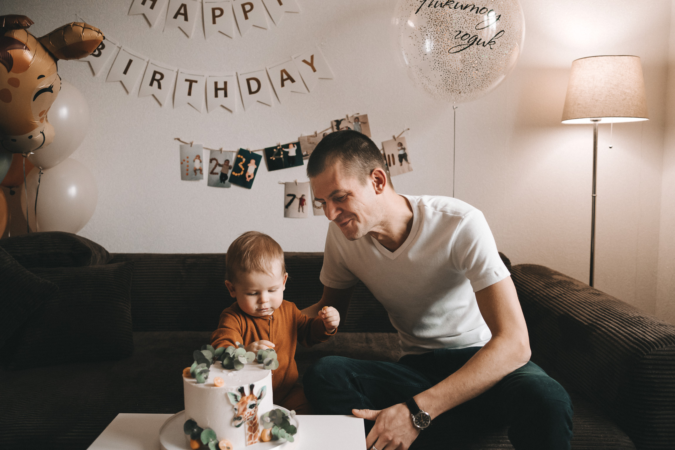 1 год Никиты. Фотограф новорожденных в стиле lifestyle в Воронеже Юлия Ключникова