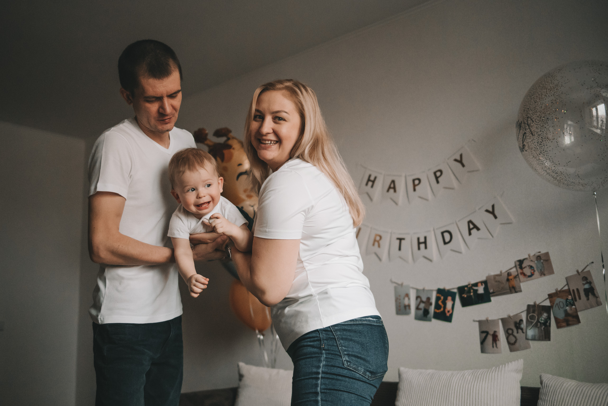 1 год Никиты. Фотограф новорожденных в стиле lifestyle в Воронеже Юлия Ключникова