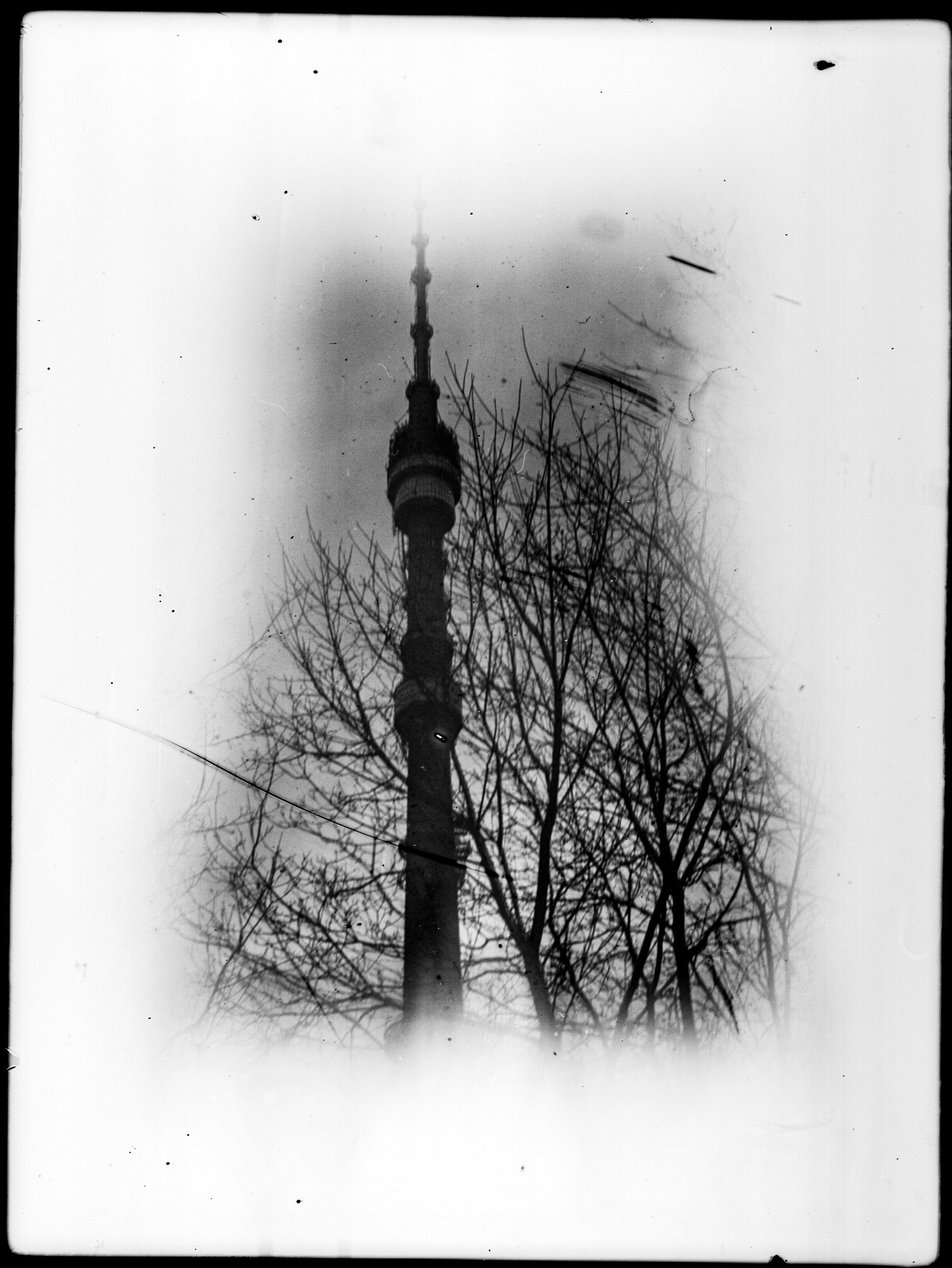 Glass plates. Darkroom aesthetics