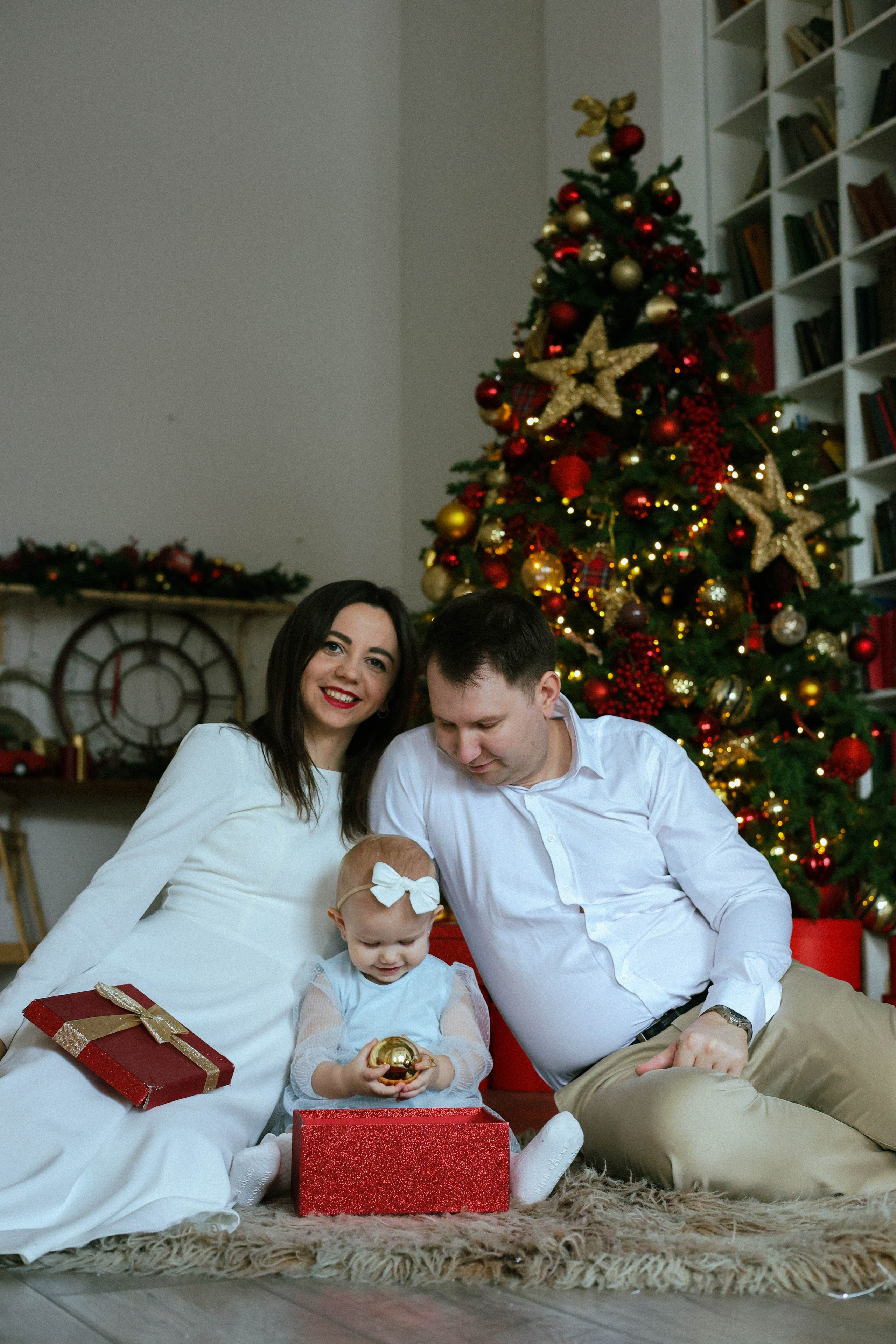 Новогодняя история «Ирина и ее семья». Фотограф в Москве Анастасия Калинина
