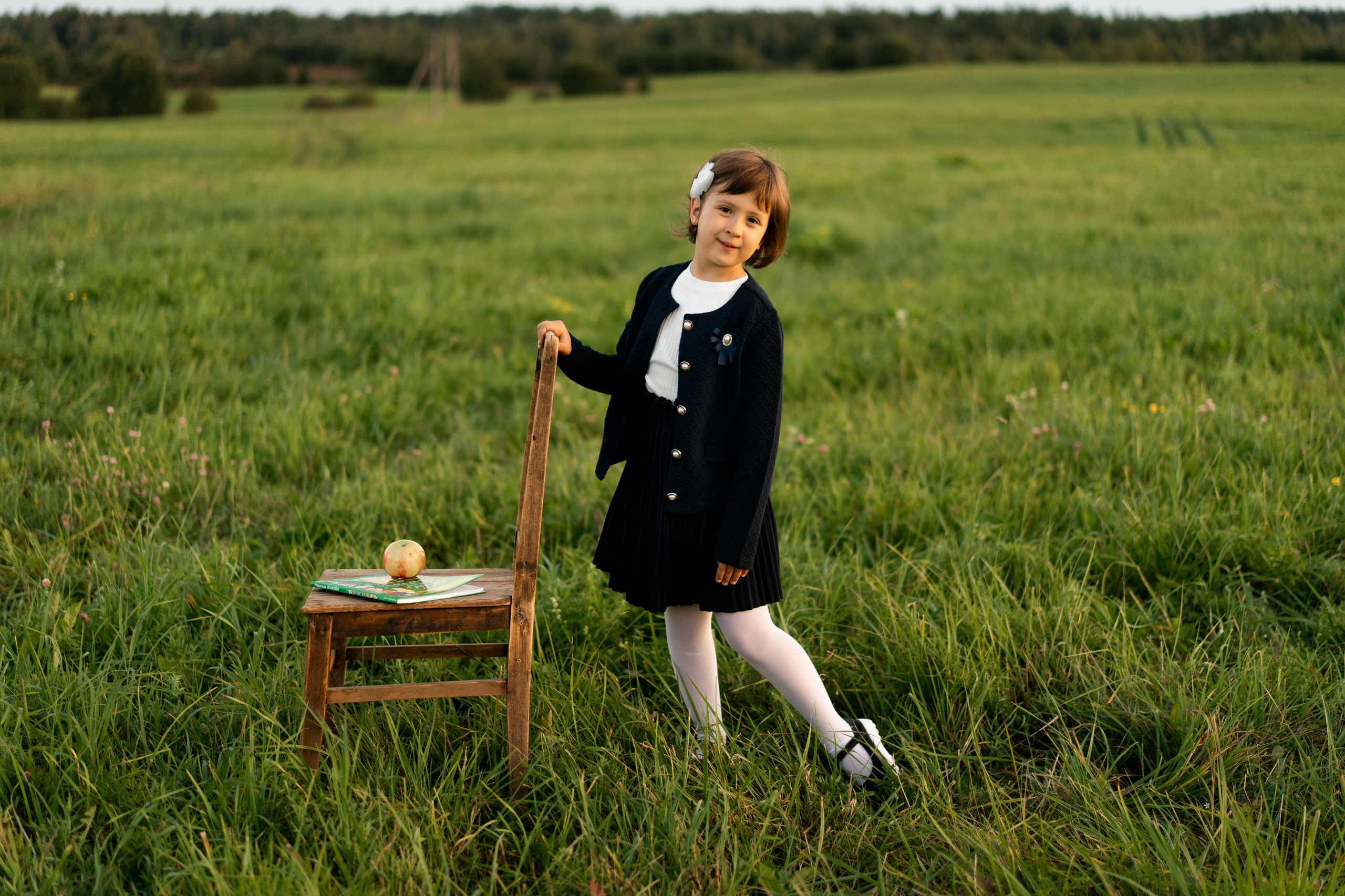 Майя. Первый раз в 1 класс. Семейный и детский фотограф в Санкт-Петербурге Дарина Герчиу