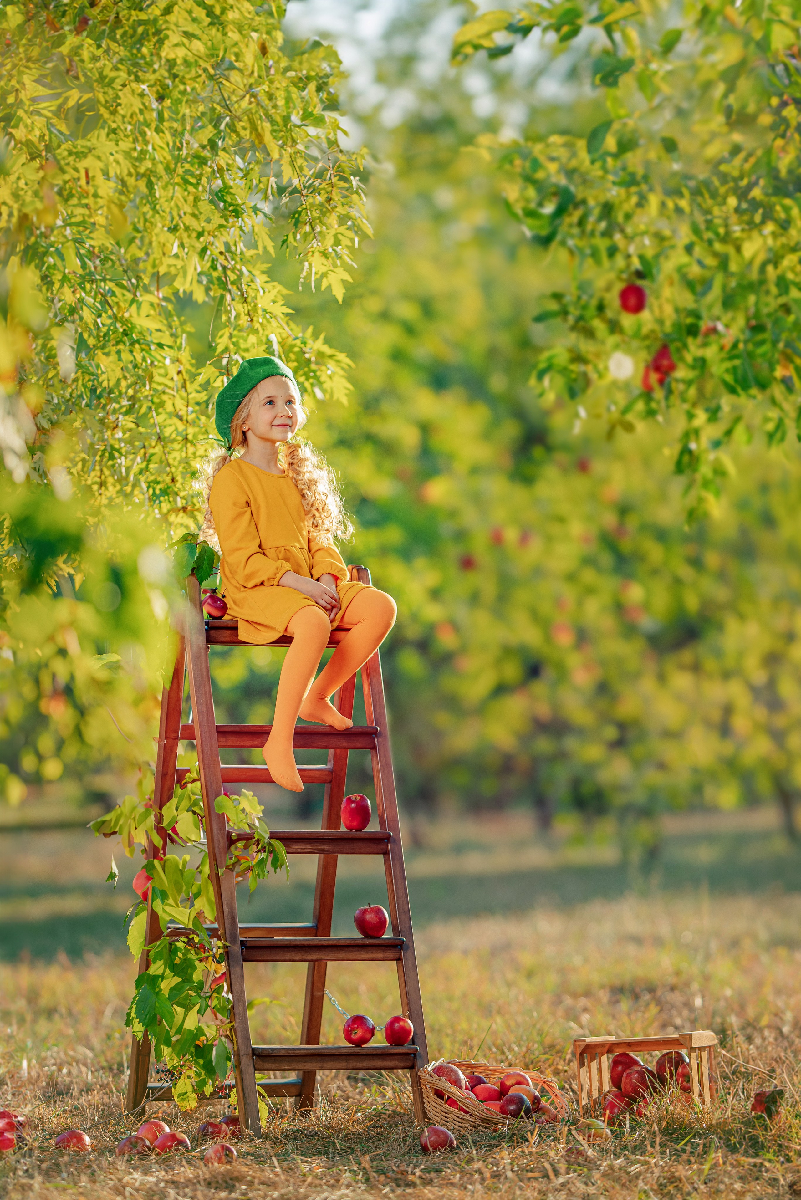 21.09 Фотодень с яблоками. Семейный фотограф в Краснодаре