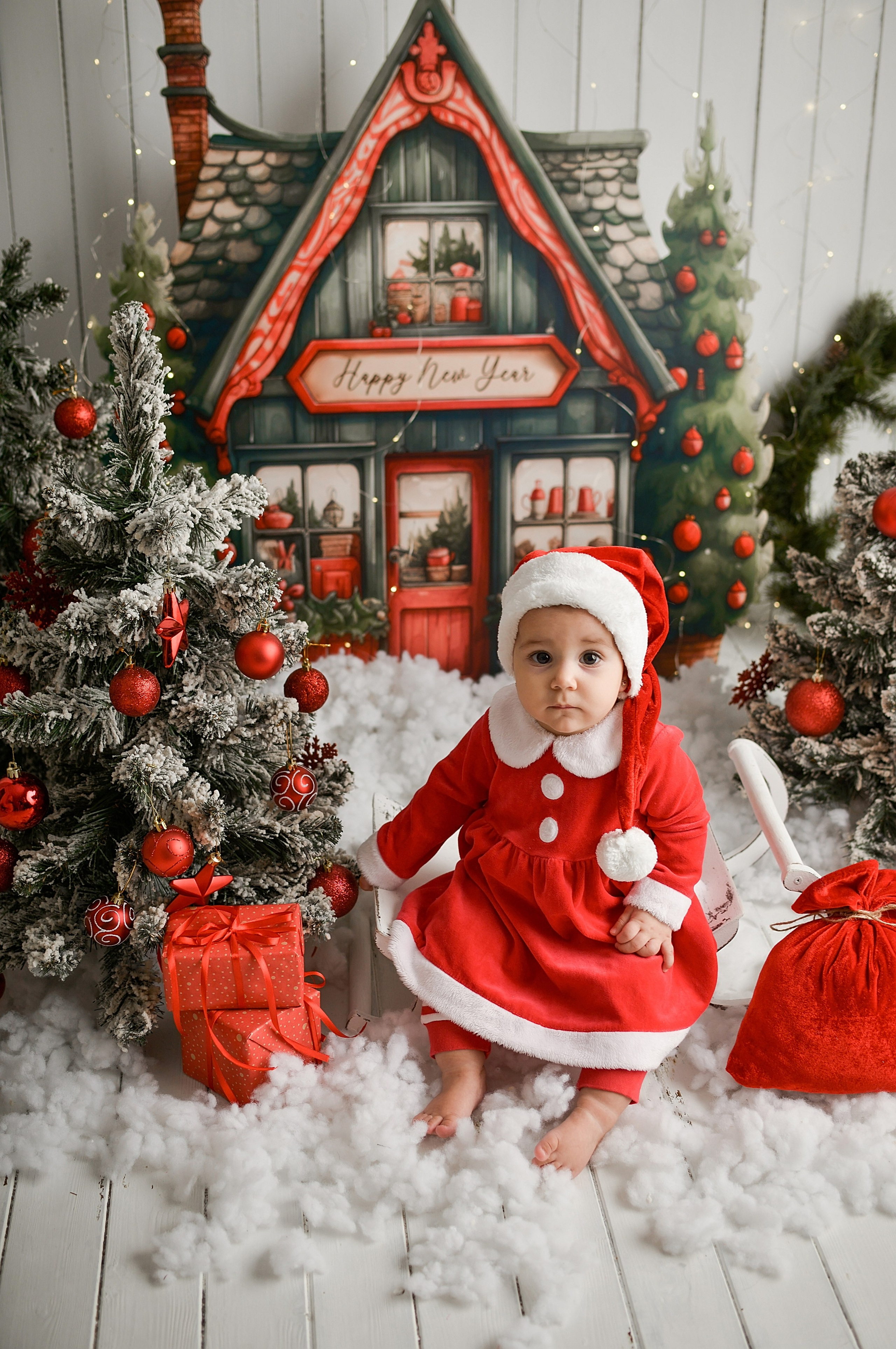 Новогодняя семейная фотосессия в Краснодаре 2023-2024. Фотограф новорожденных Краснодар Малышенко Надежда