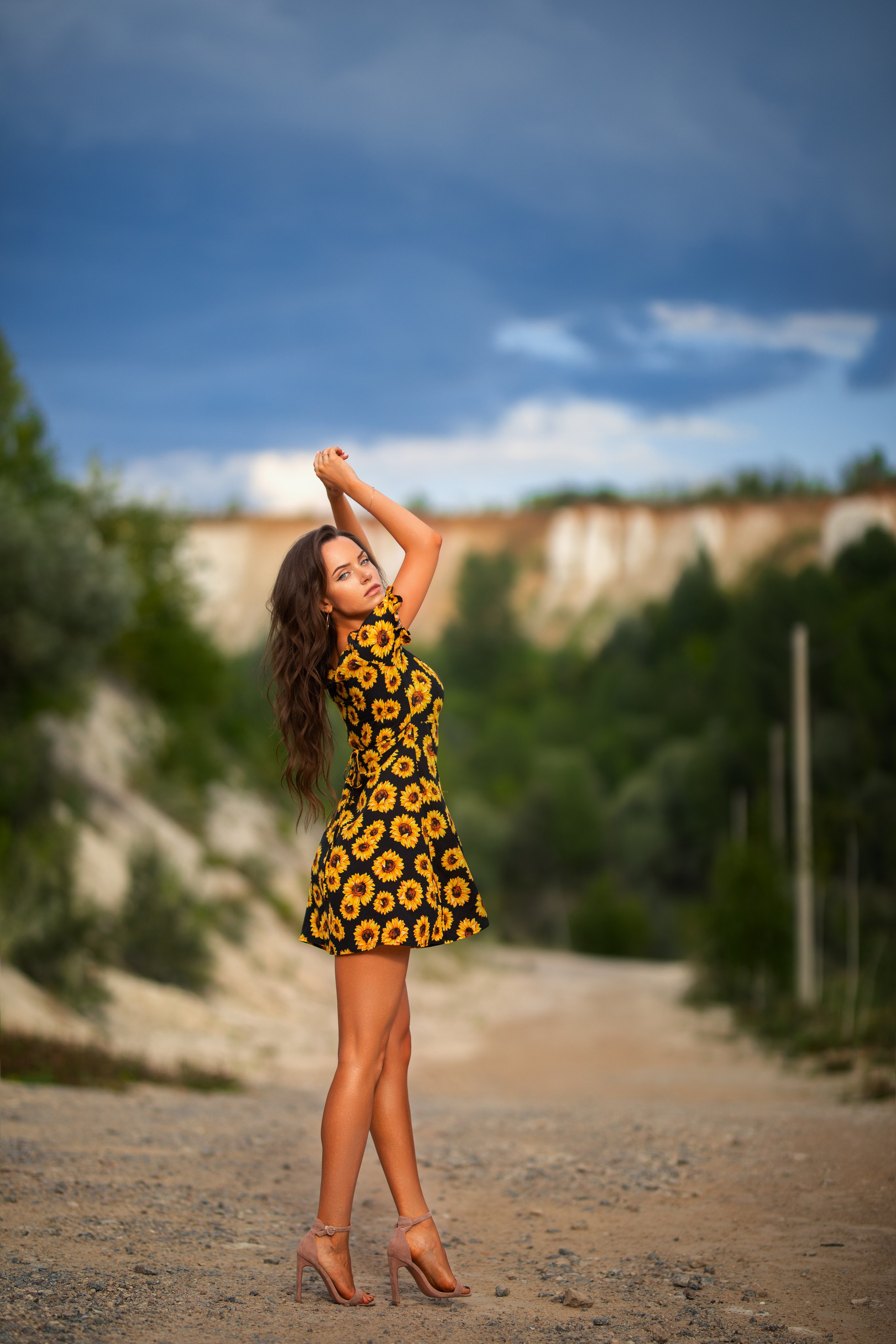 Летняя съемка с Екатериной на природе в парке Белый Колодец в формате для «себя»