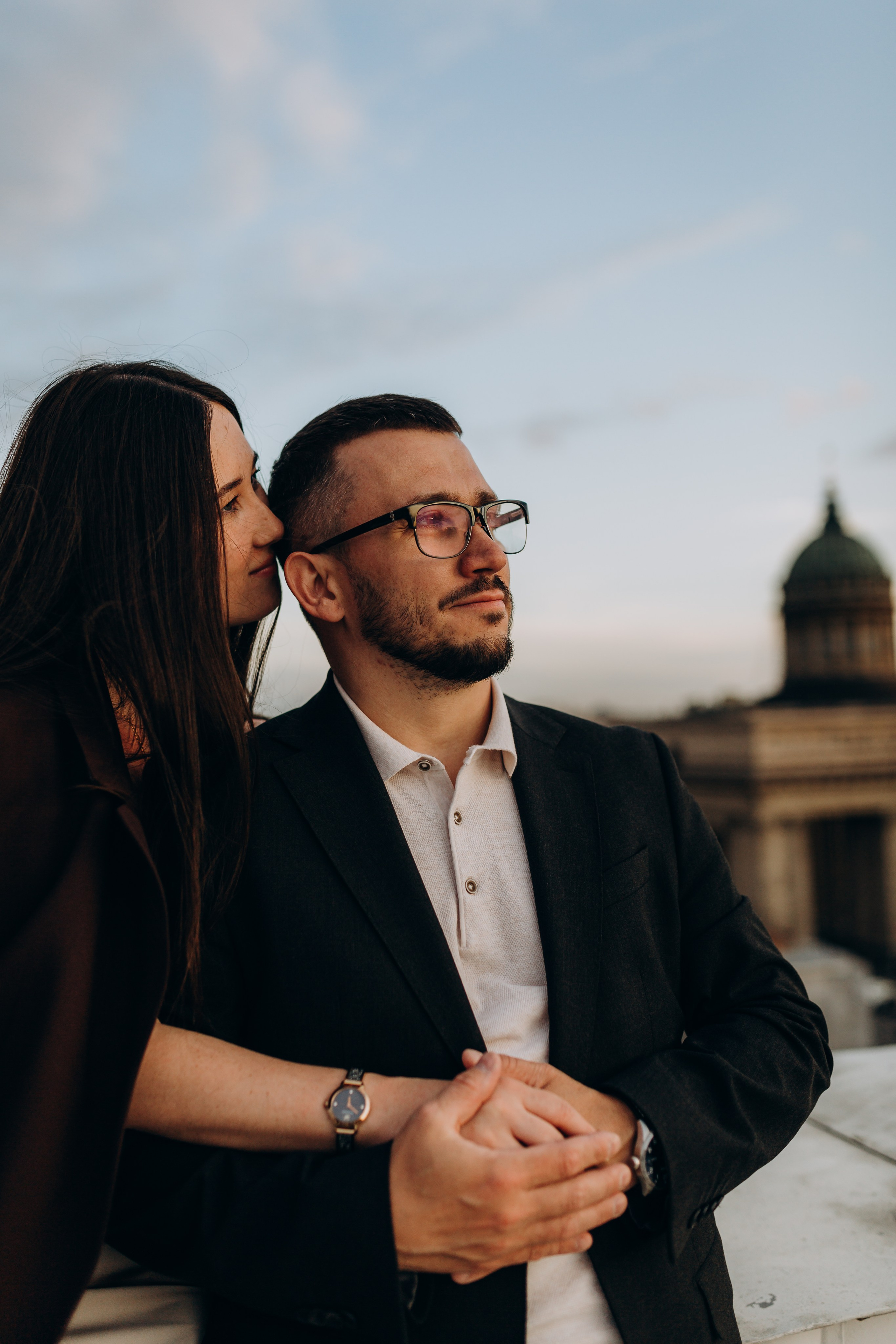 LoveStory на крышах Питера. Фотограф Санкт-Петербург Князева Елизавета