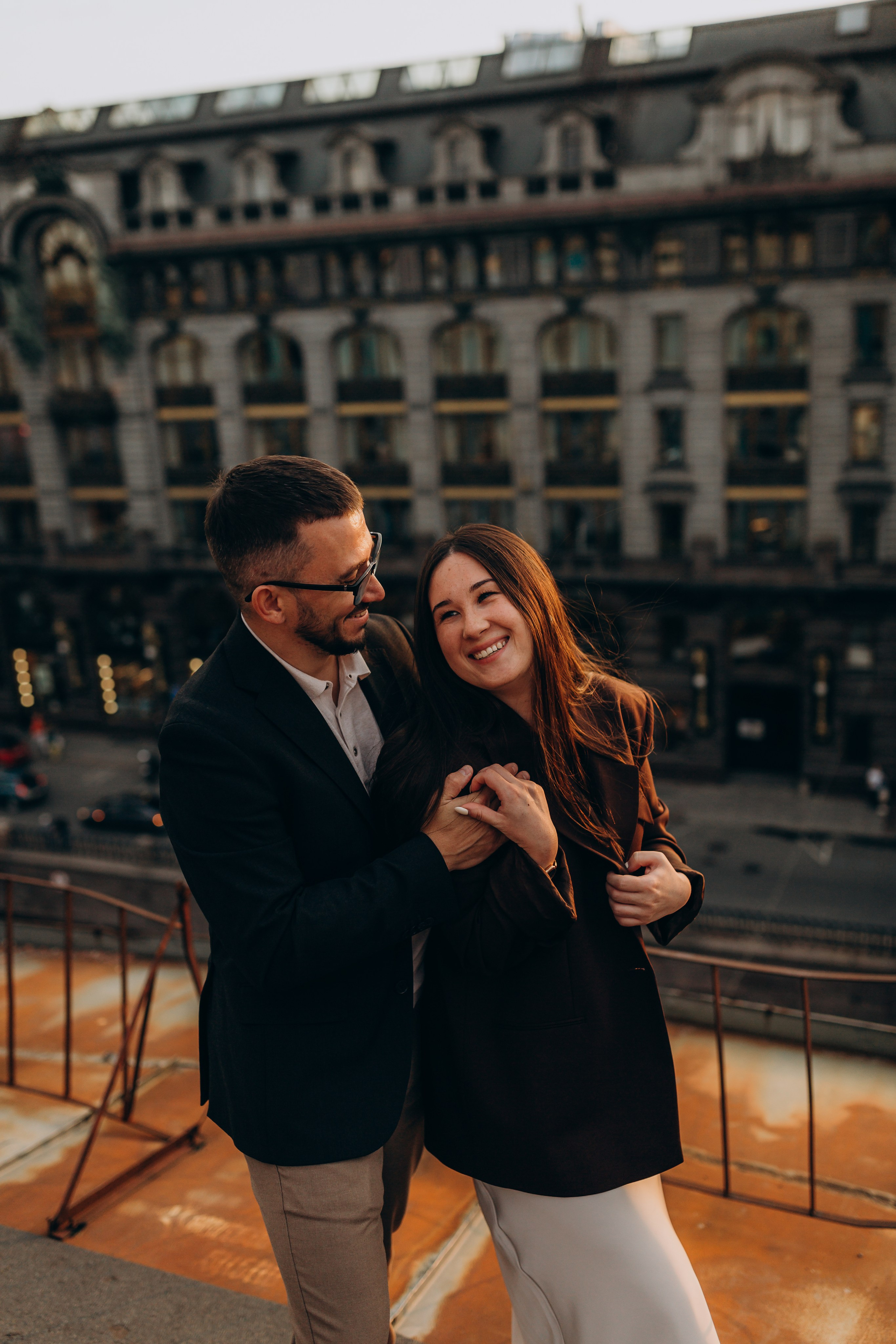 LoveStory на крышах Питера. Фотограф Санкт-Петербург Князева Елизавета
