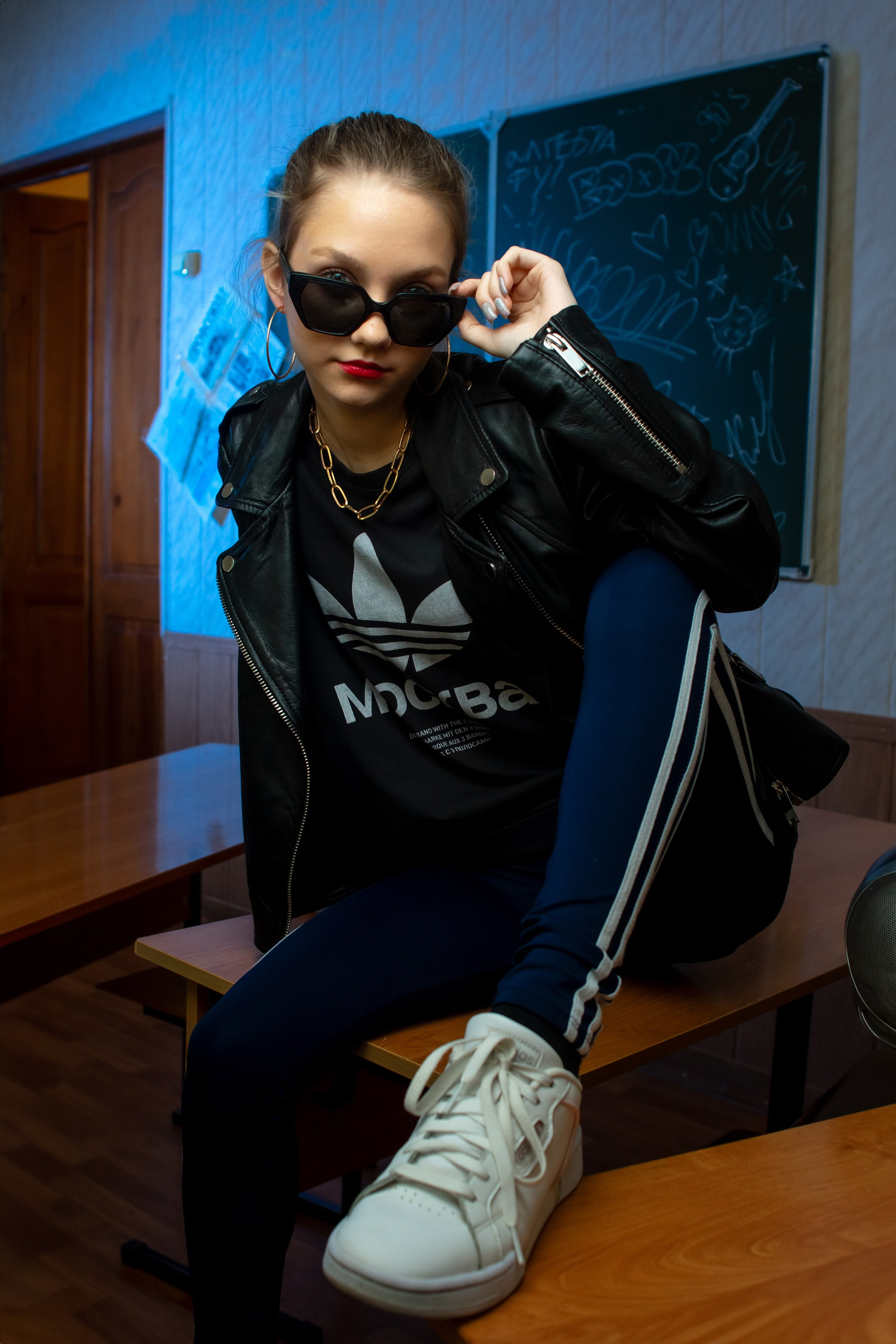 Школьная фотосессия в стиле 90-х для выпукного альбома. Ольга Плаксина фотограф в Саратове