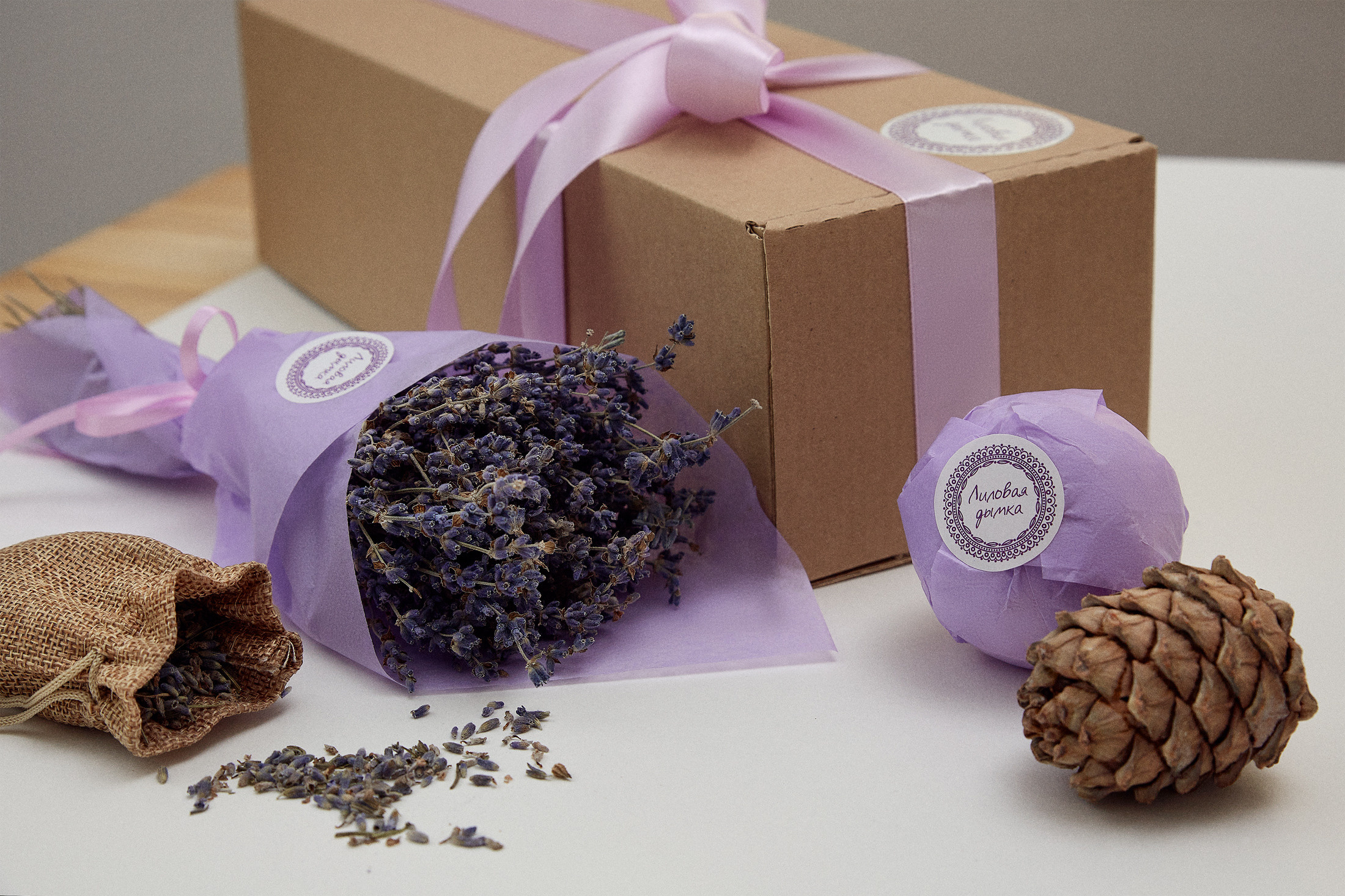 Съёмка товарных позиций для бренда «Лиловая дымка»