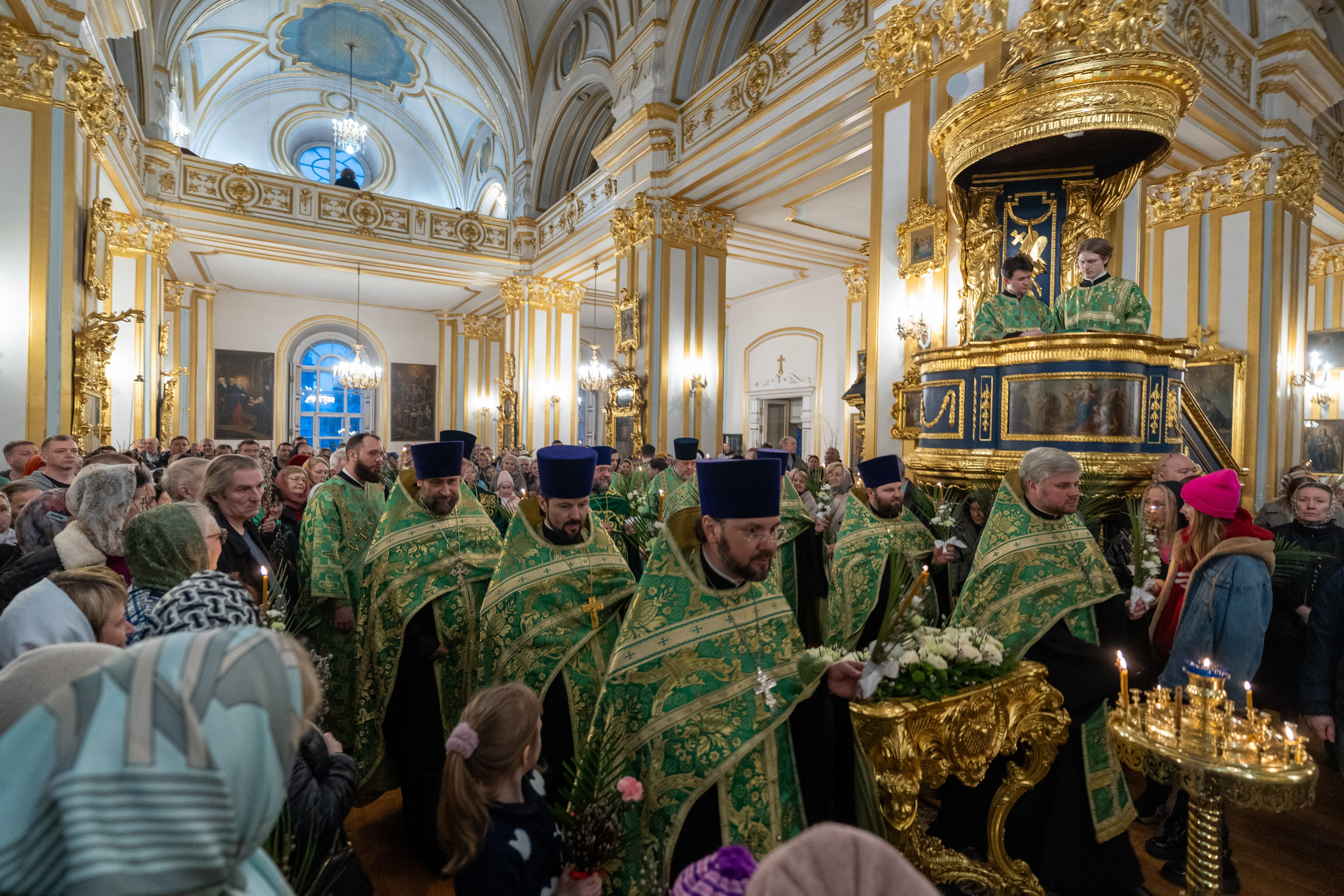 Суббота 6-й седмицы, ваий. Лазарева суббота. Воскрешение прав. Лазаря. НИКОЛО-БОГОЯВЛЕНСКИЙ МОРСКОЙ СОБОР