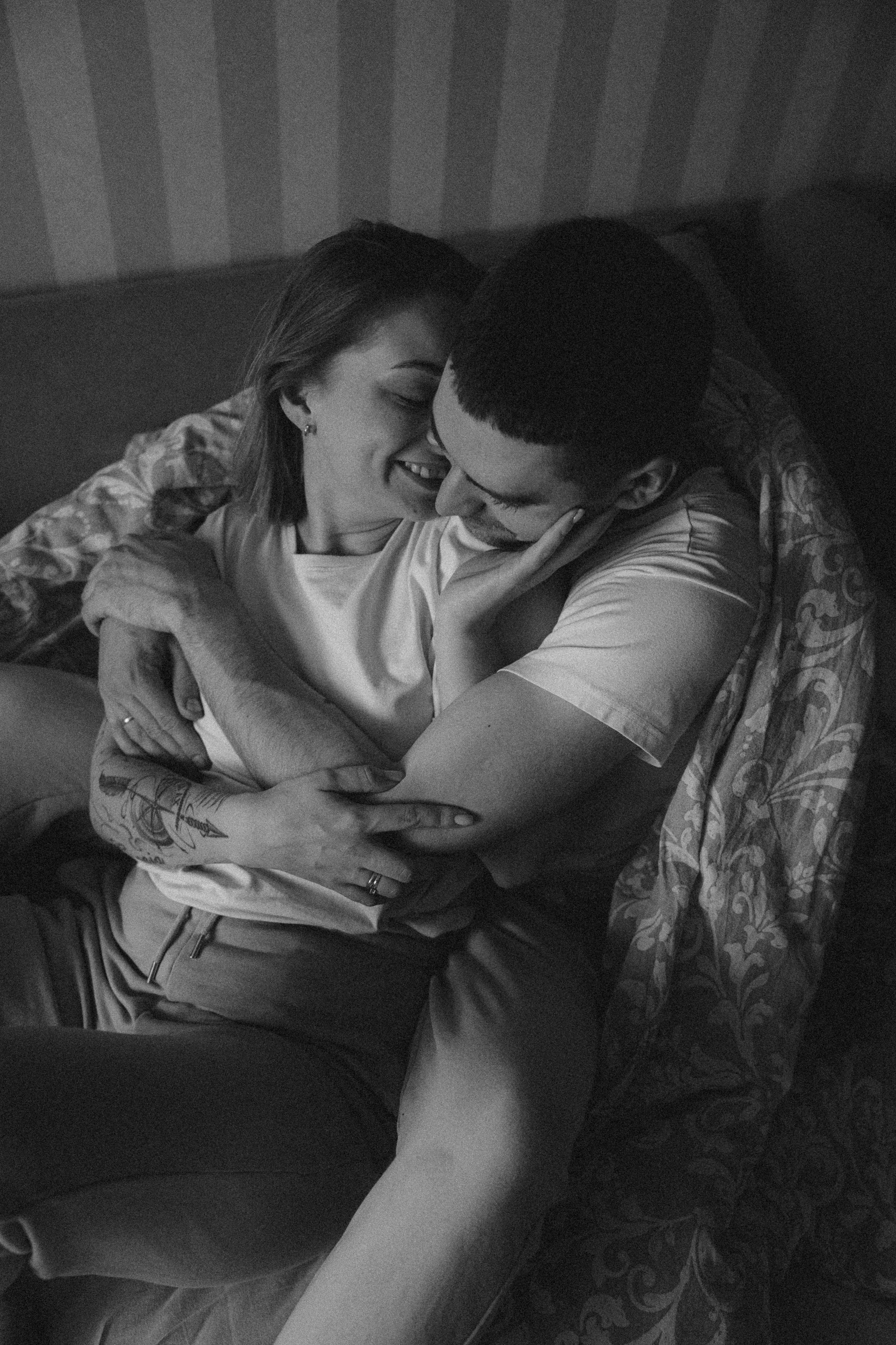 Сергей, Катя и Есения. Семейный фотограф • Домашние съемки в Нижнем Новгороде
