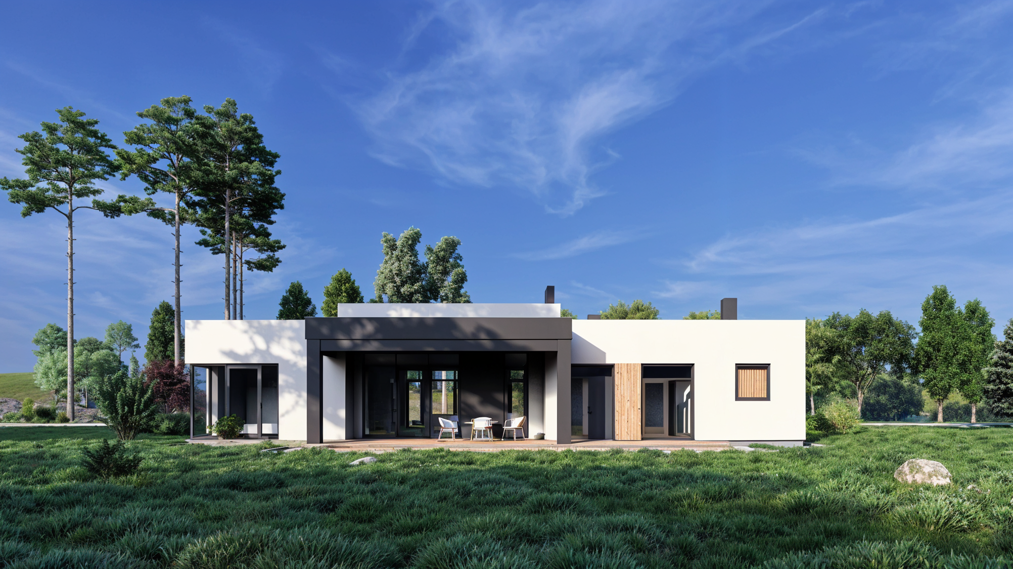 Белый минимал. Архитектурное проектирование