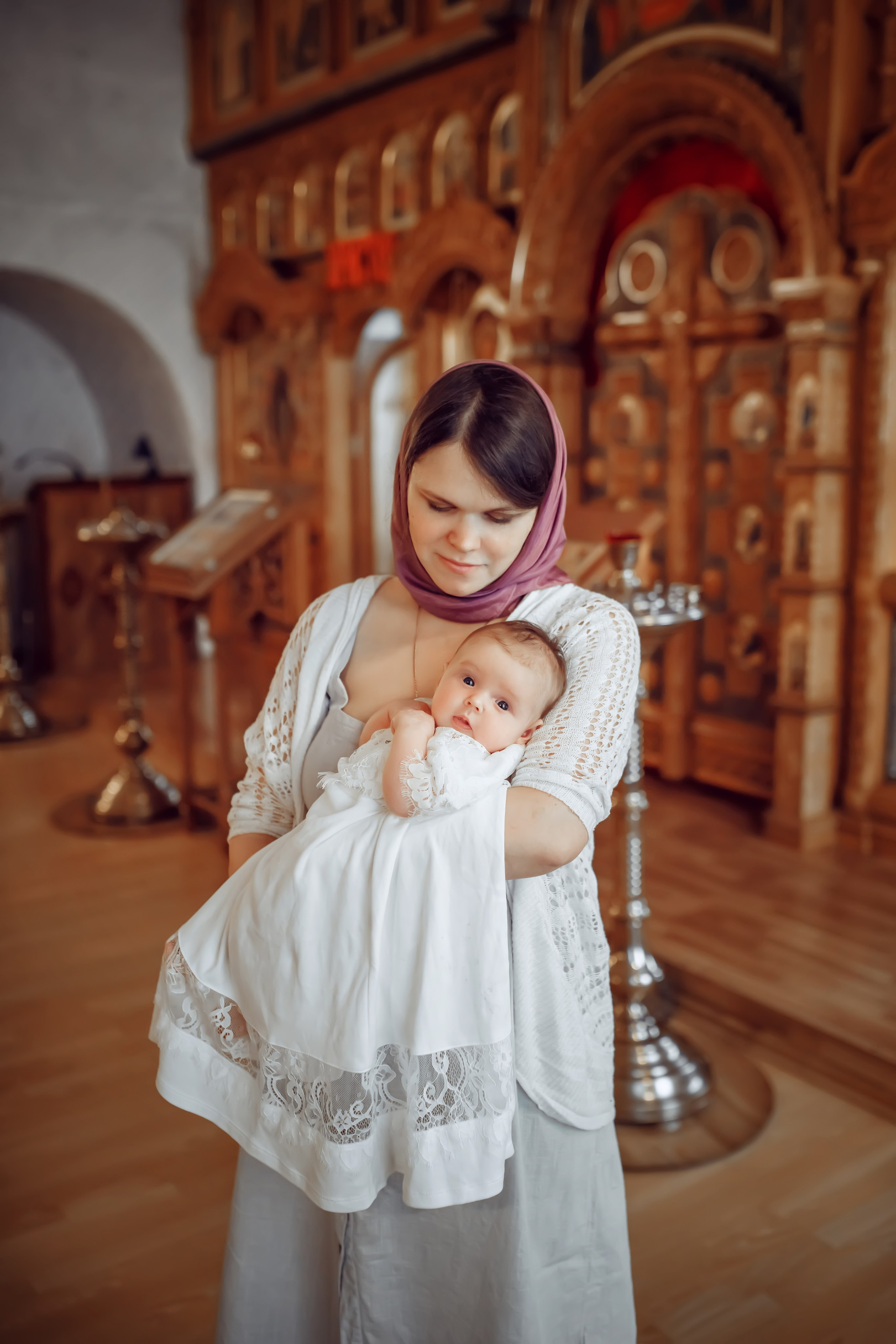 Крещение Александры. Фотограф на Крещение, семейный фотограф в Москве