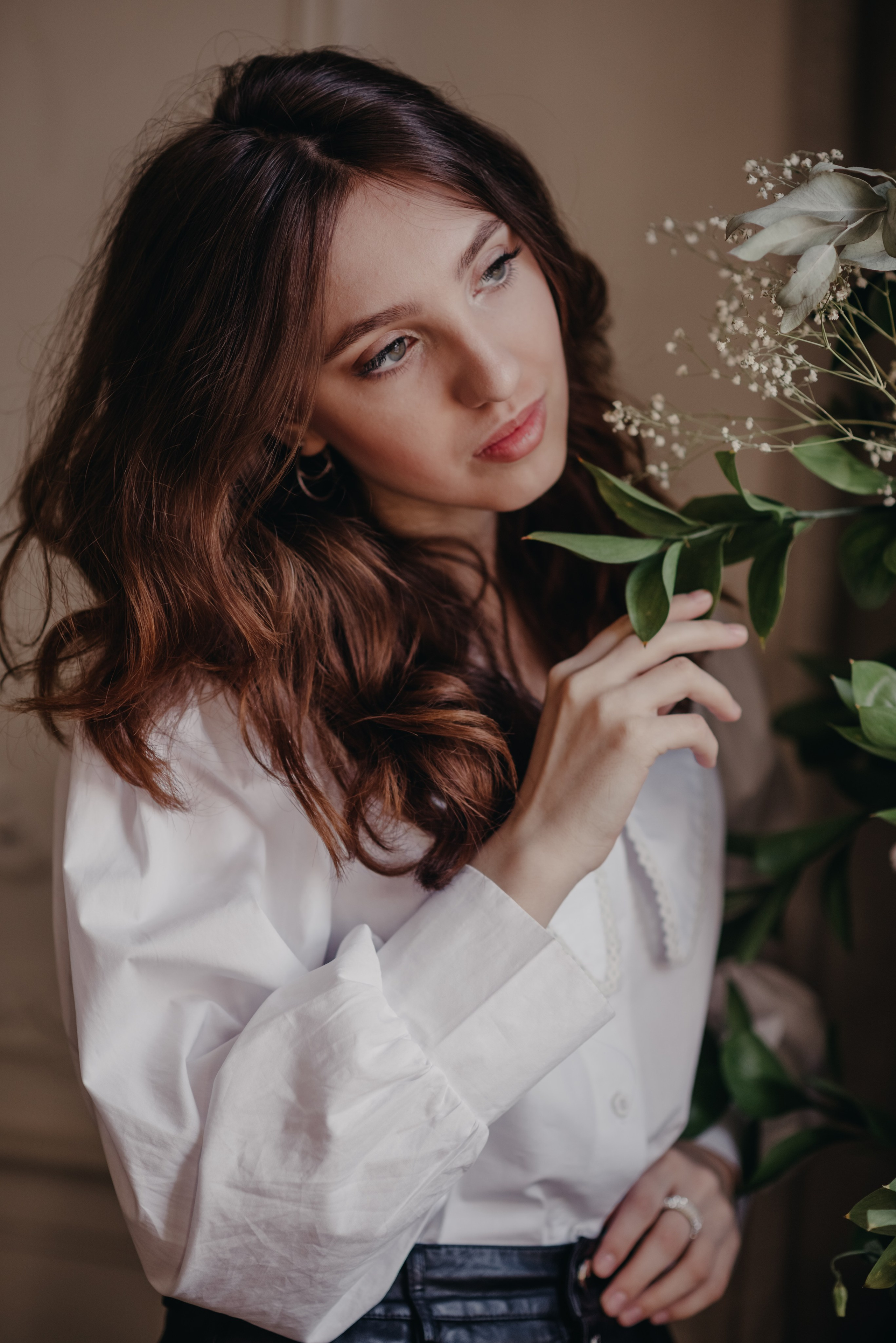 Фотоистория для Лены с цветами. Семейный и детский фотограф Оля в Тюмени