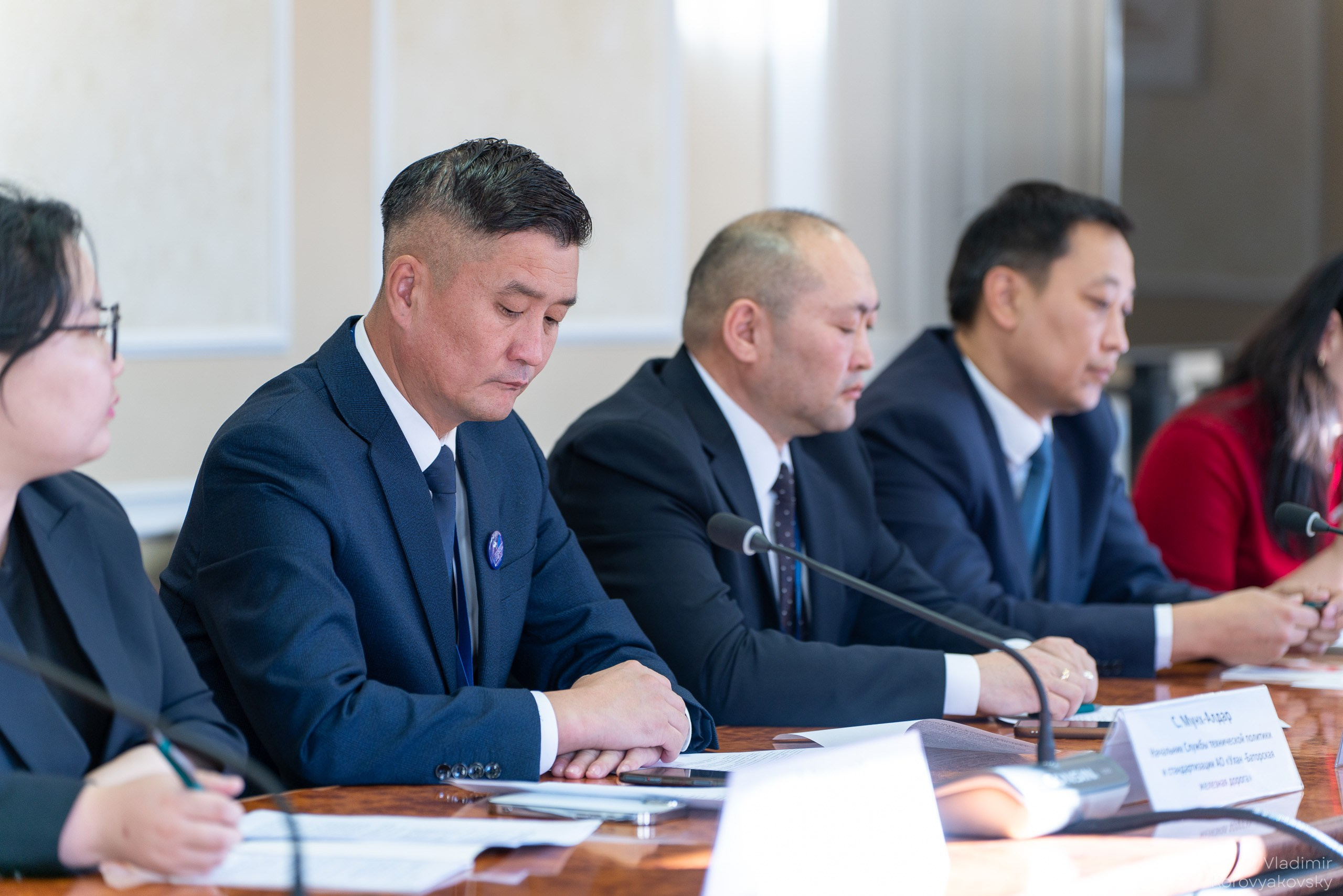 Совещание руководства ПГУПС с Делегациями Исполнительного агентства Правительства Монголии и делегацией АО «УБЖД». Фотограф Владимир Коровяковский