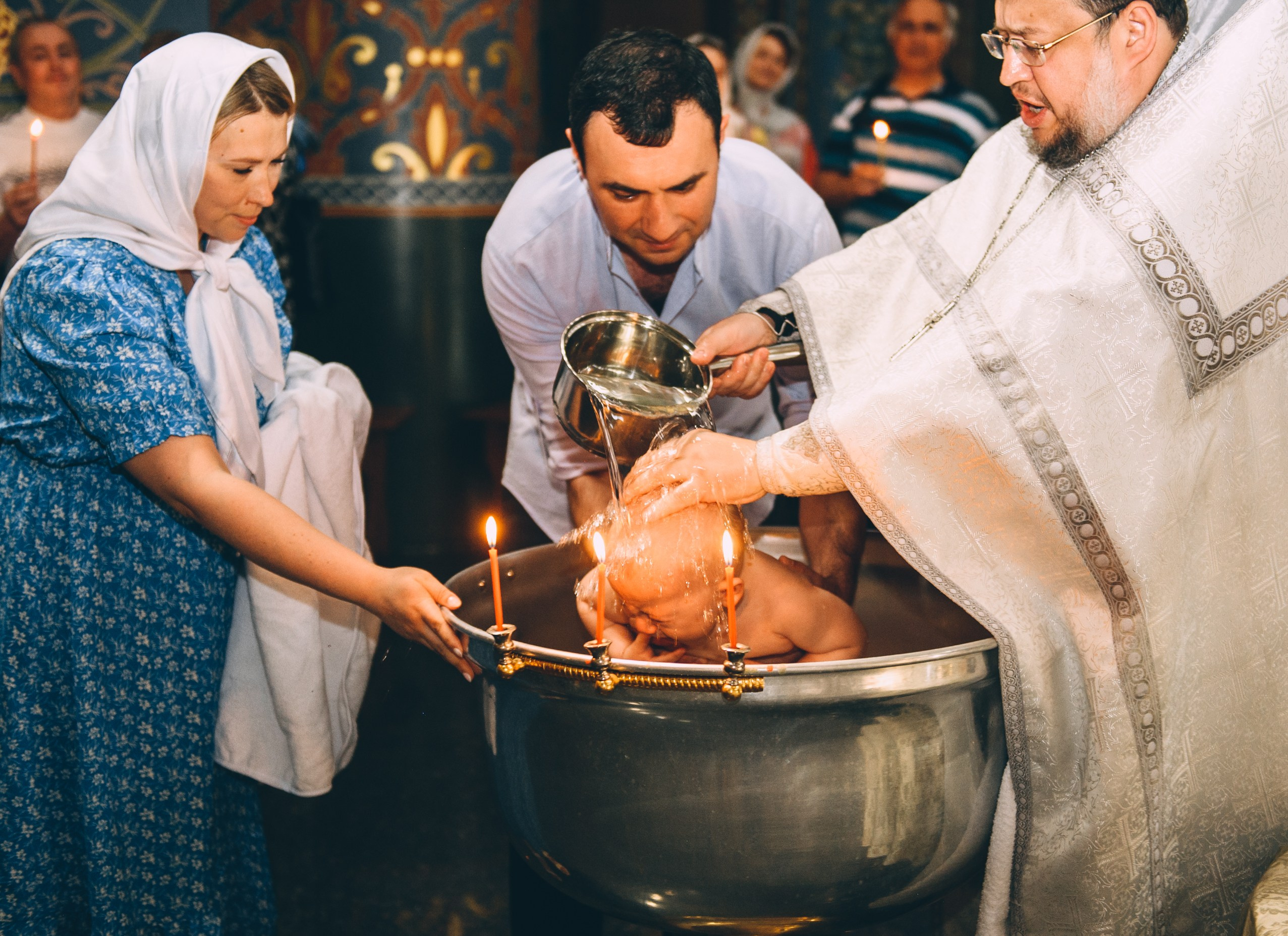 Крещение в храме Нерукотворного Образа Христа Спасителя. Свадебный и семейный фотограф София Невская