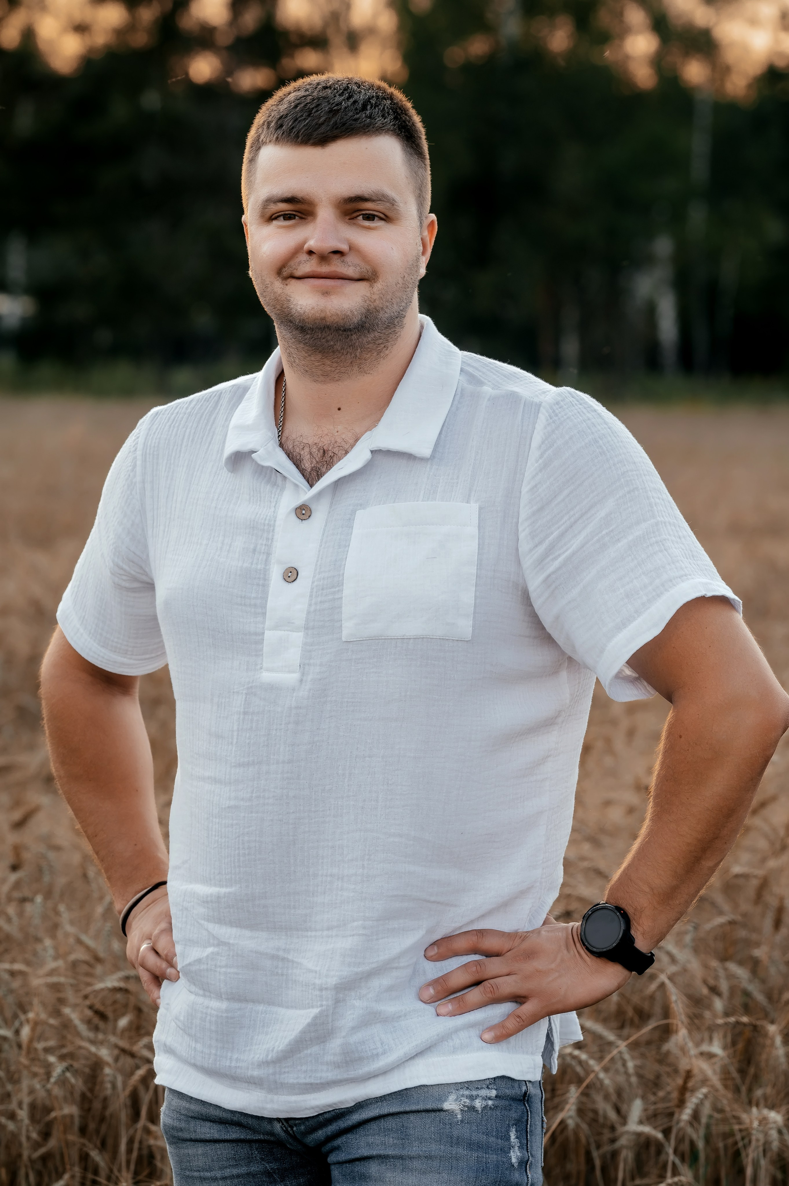 Оля, пшеничное поле в Протасово. Свадебный и семейный фотограф Виктория Носачёва. Щелково, Москва и МО