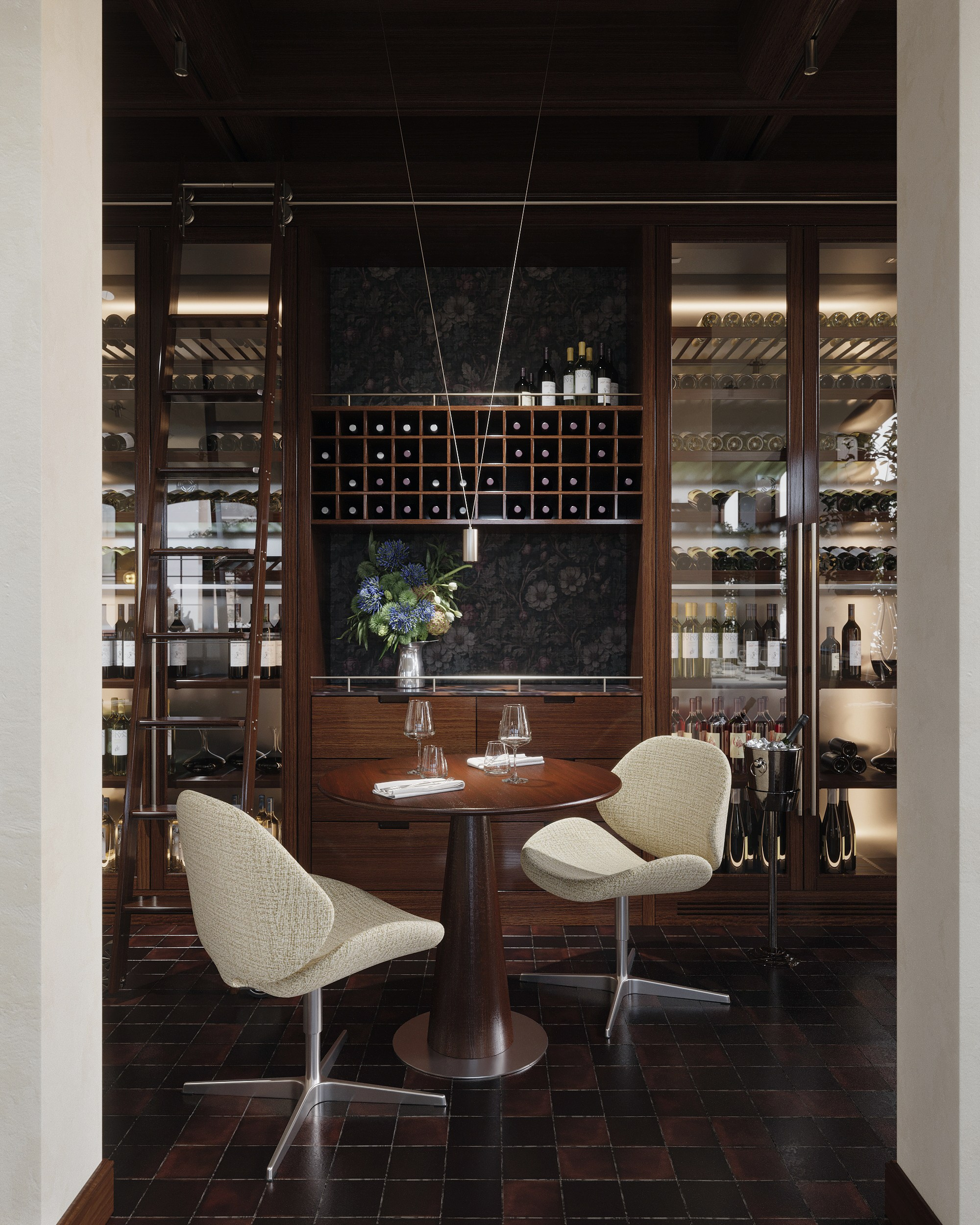 Restaurant in Moscow. Renders by TATYANA SHEVCHENKO