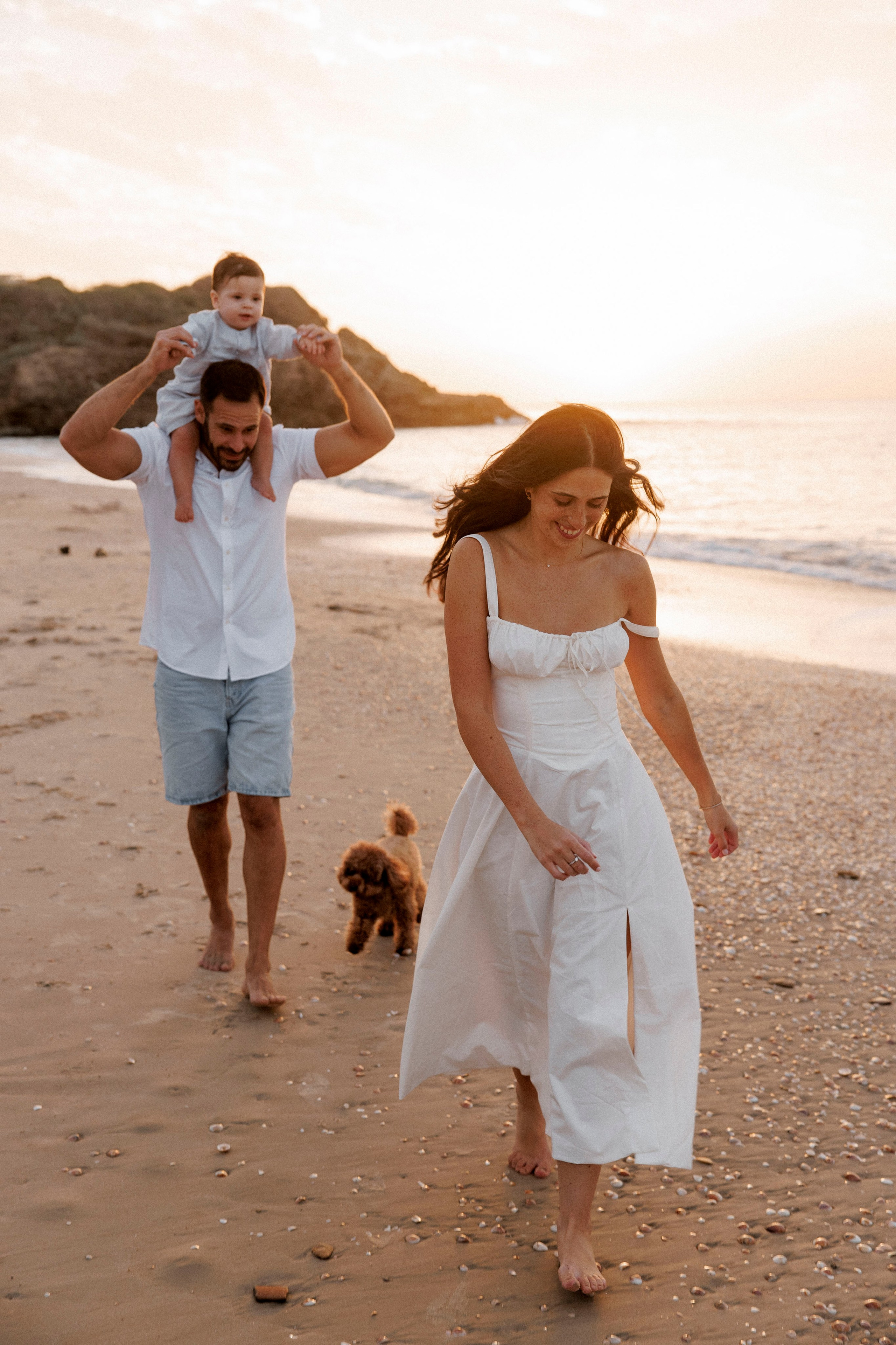 First year family photos near the sea. Главная