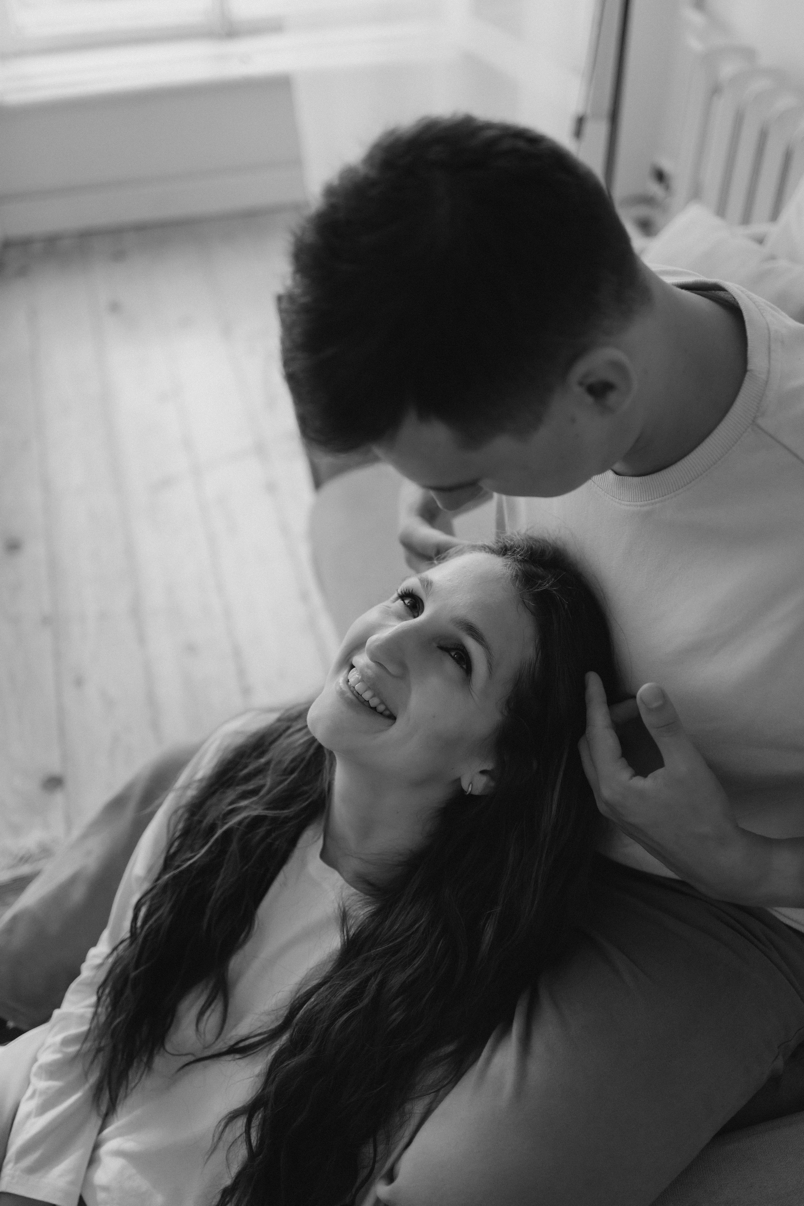 Яна, Дима и малыш Мирон. Семейный, домашний, ньюборн фотограф Москва Цветкова Елизавета