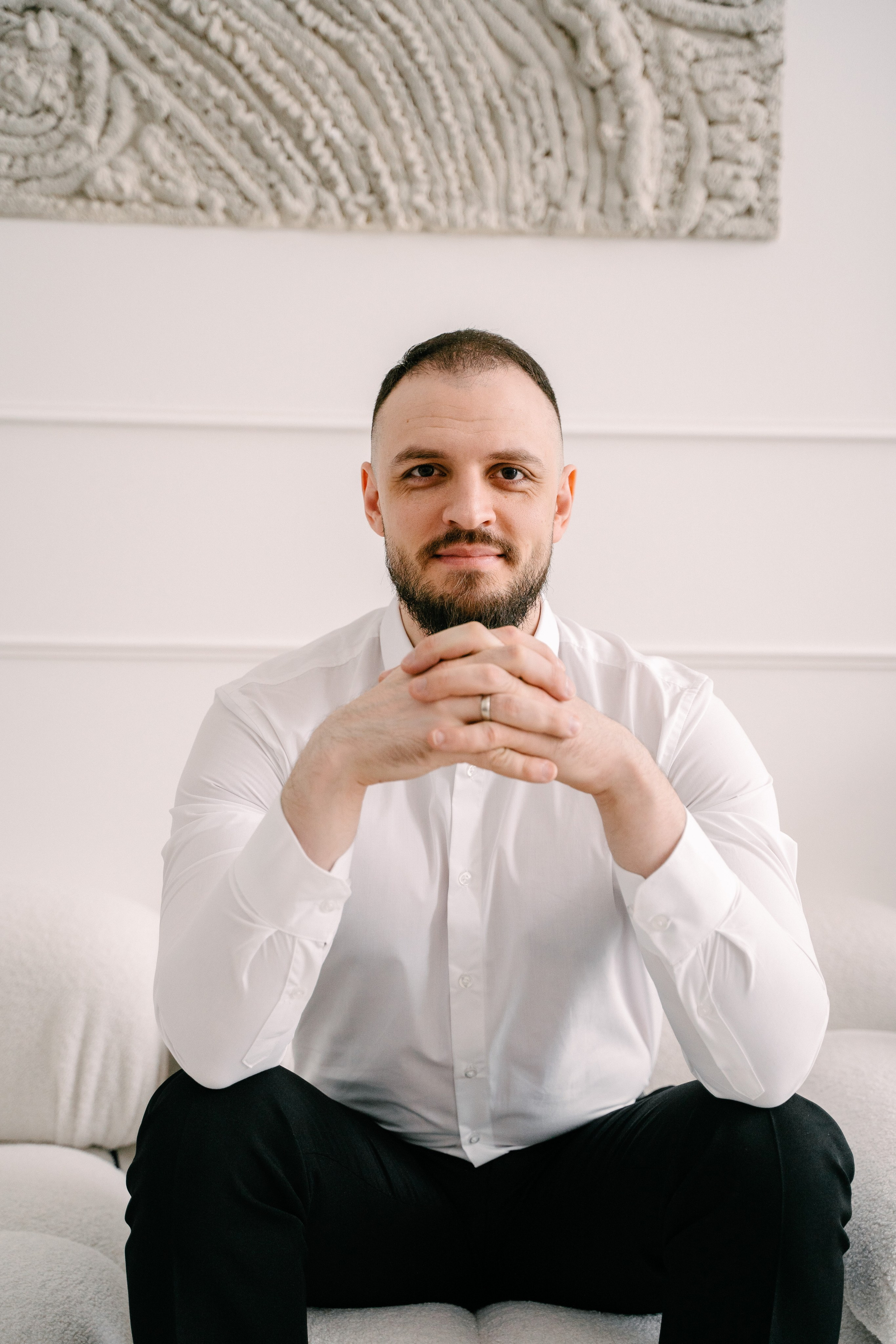 Свадебная фотосессия молодоженов в фотостудии. Свадебный и семейный фотограф из Воронежа|Москвы Бубнова Екатерина