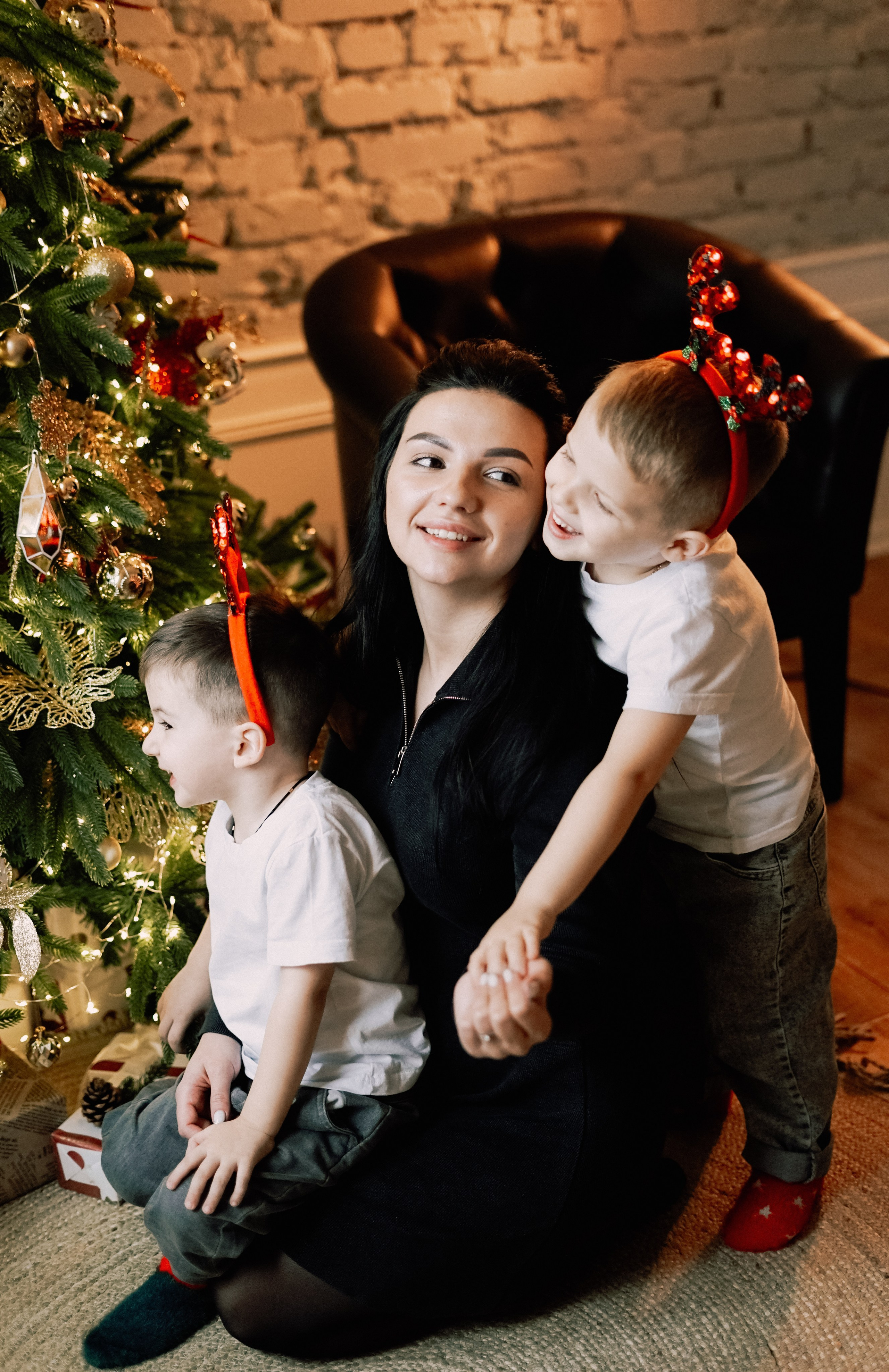 Семейная новогодняя. Портретный и семейный фотограф в Мариуполе, РФ. Даша Жогло