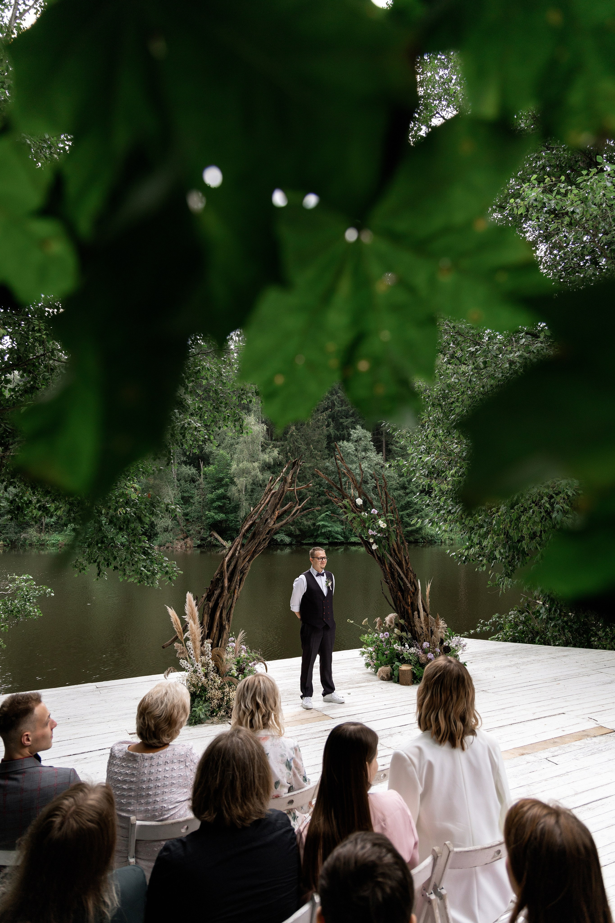 Свадебная церемония у воды. Свадебный фотограф и видеограф в Москве, Виктор Архилюк