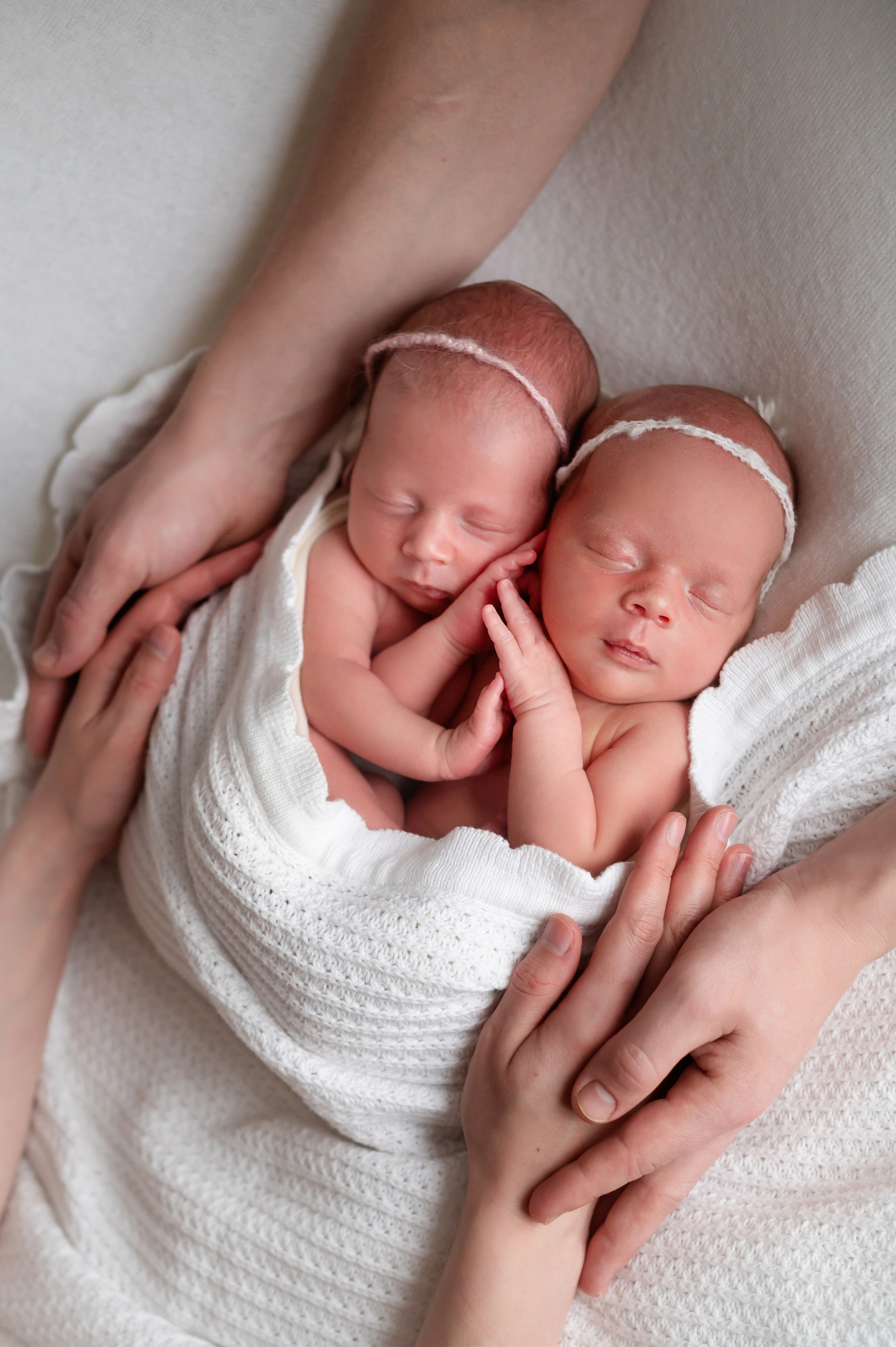 Вера и Диана 10 дней. Фотограф новорожденных Елена Панова