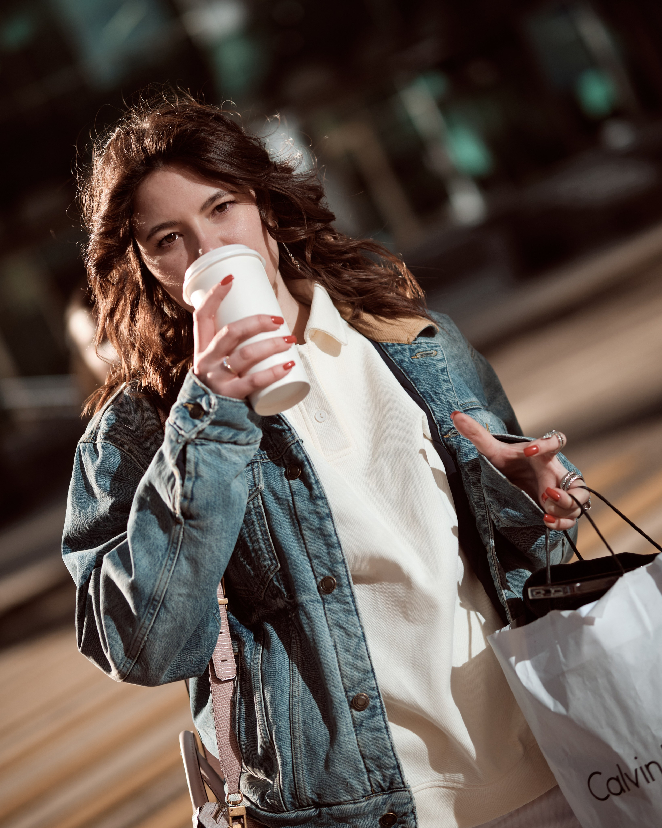 Street style. Photographer in Moscow