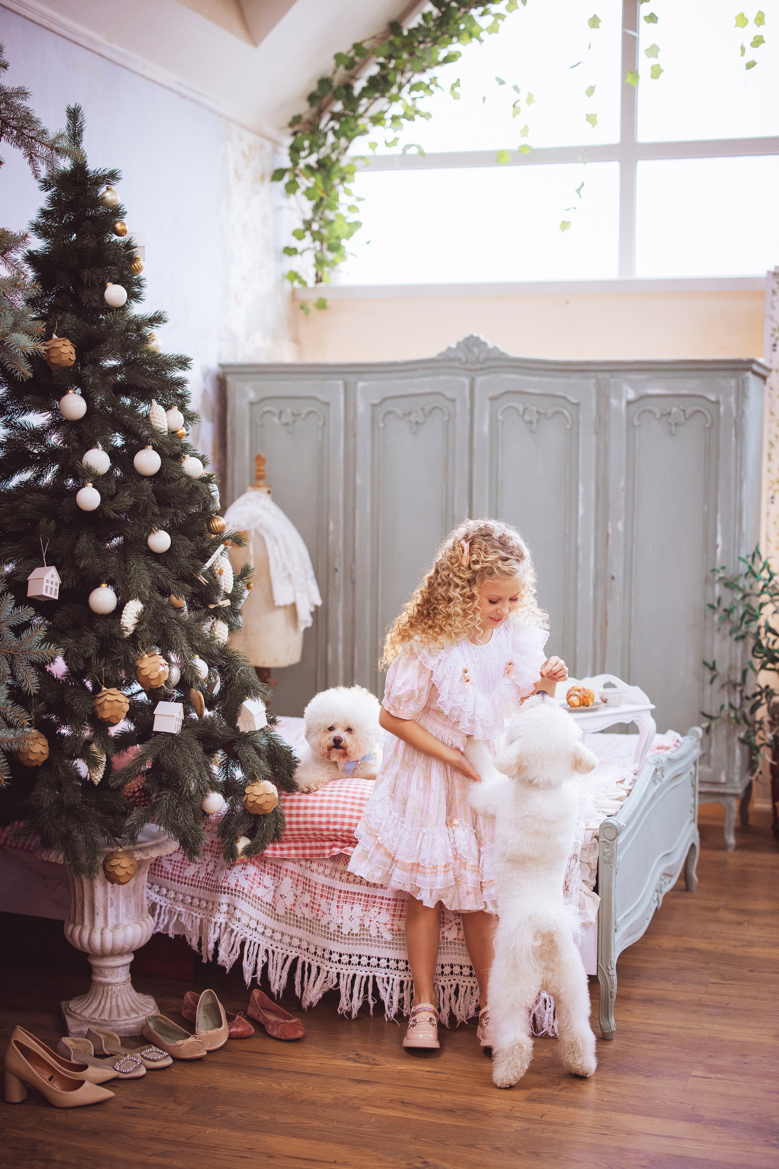 Новогодняя фотосессия в стиле Винтаж. Семейный и детский фотограф в Краснодаре Анна Трашкова