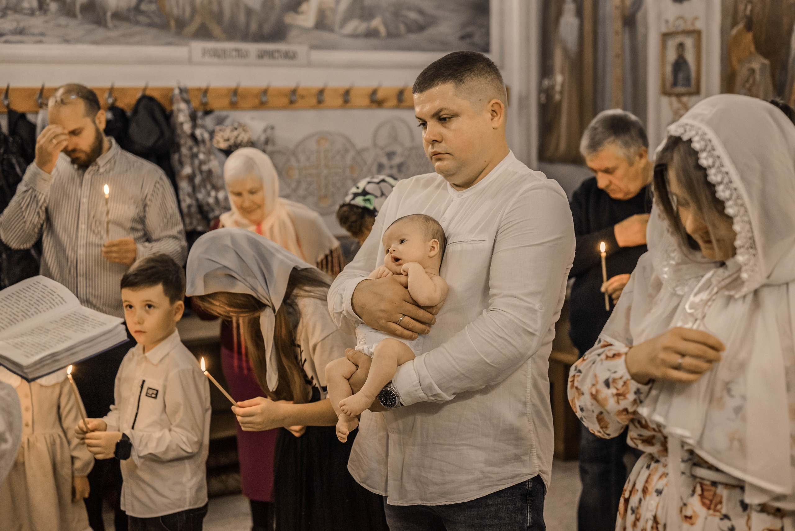 Крещение (мама Регина). Семейный и детский фотограф Москва