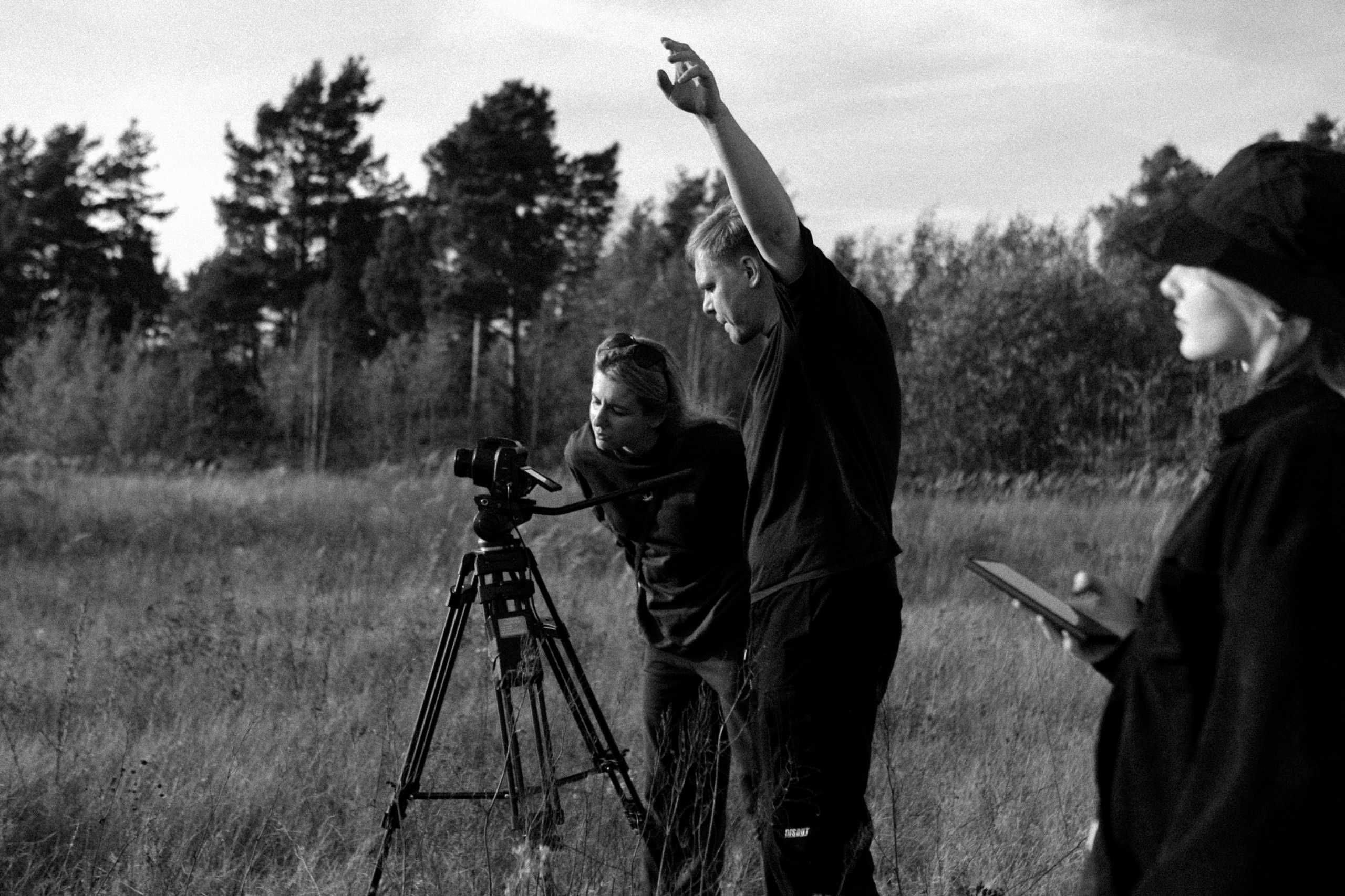 Backstage. Съемка клипа в поле. Фотограф Анастасия Кулешова
