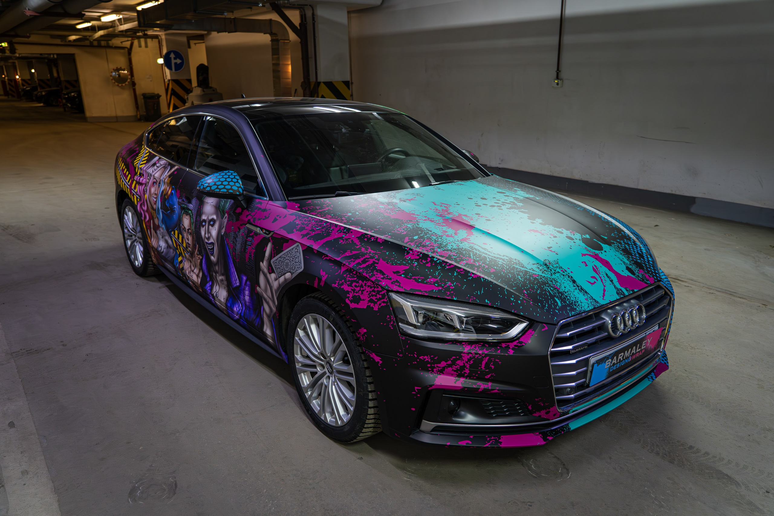 Винилография на Audi A5. Студия дизайна и оклейки авто Barmaley Design