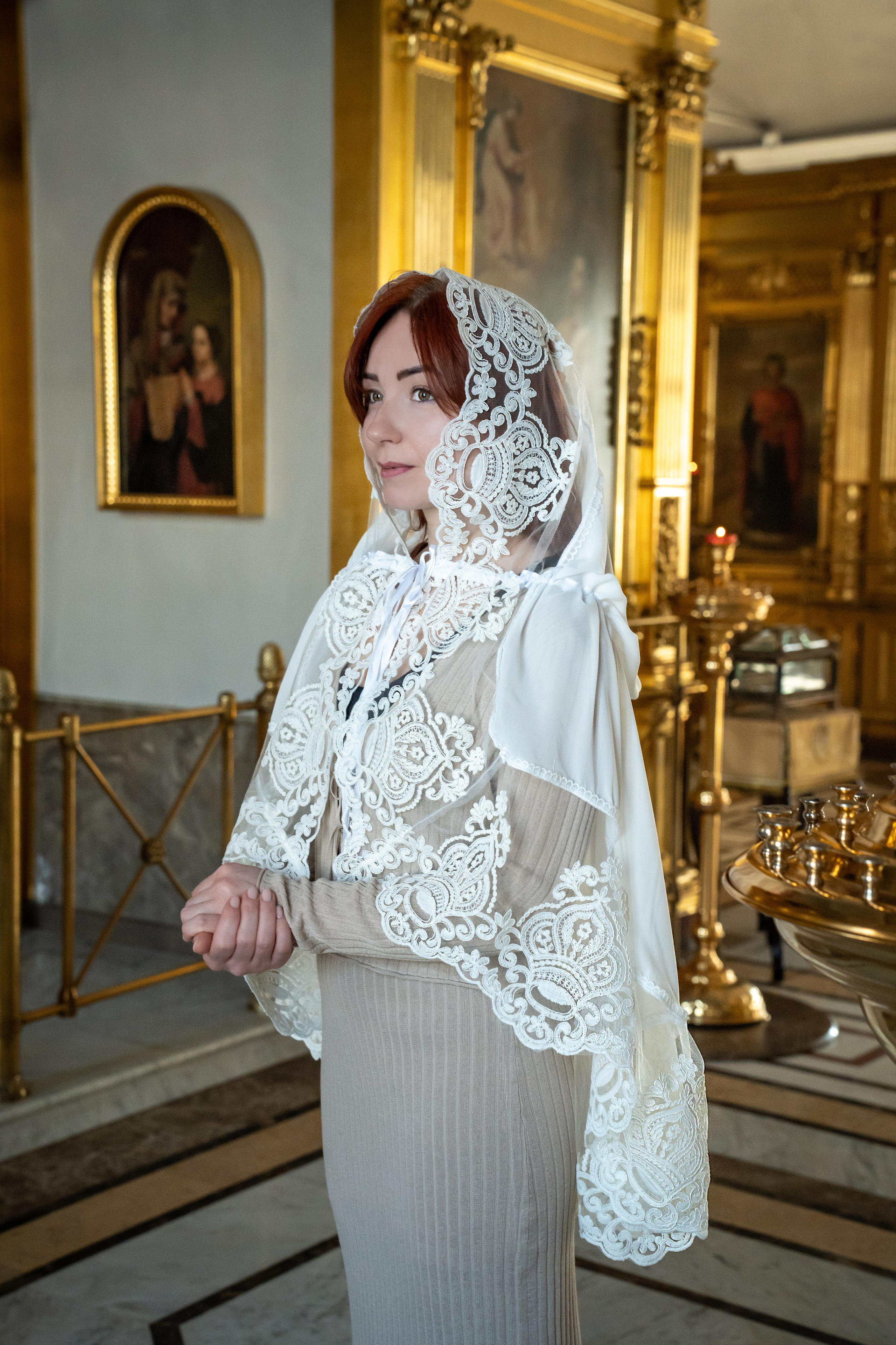 Покровы в храм. Фотограф на Крещение Тула и Венчание в Туле, детский и семейный фотограф