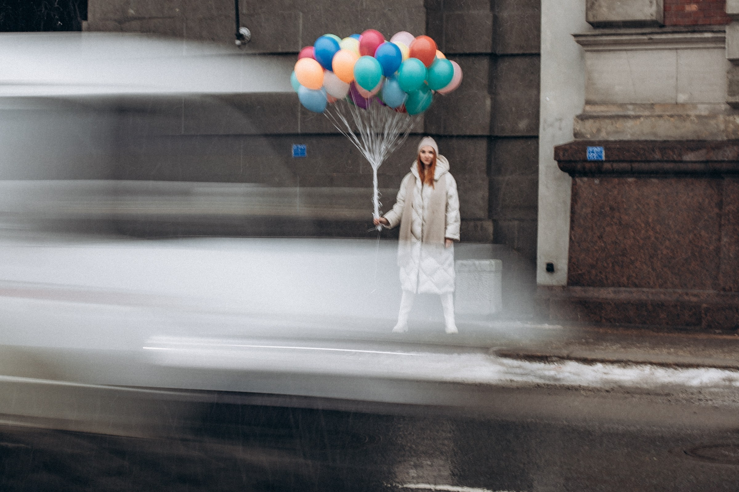 Вера в феврале. Фотопрогулка в Петербурге. Индивидуальный и семейный фотограф в Санкт-Петербурге