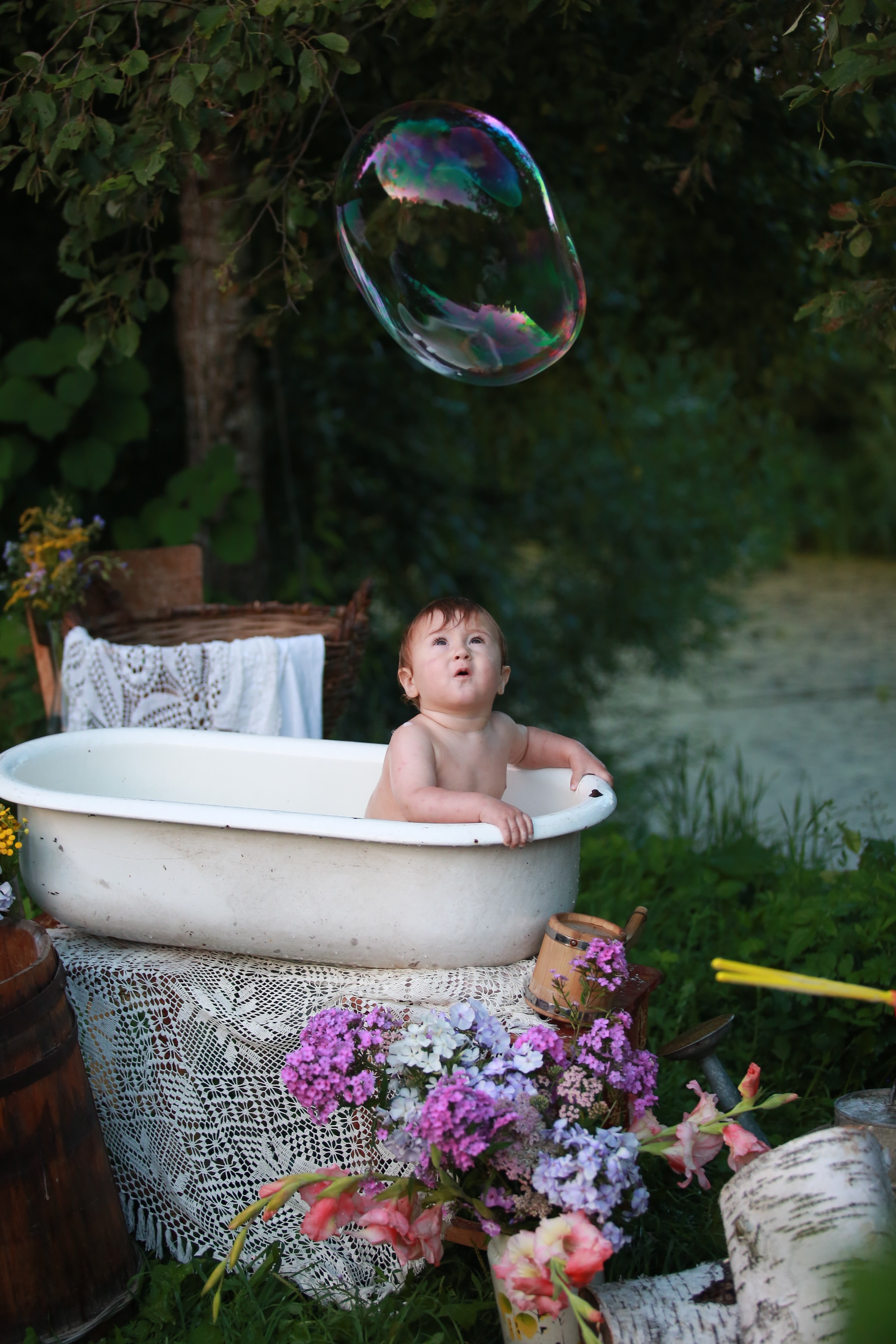 Проект «Ретро стирка на реке». Семейный и детский фотограф в Москве Мария Быкова