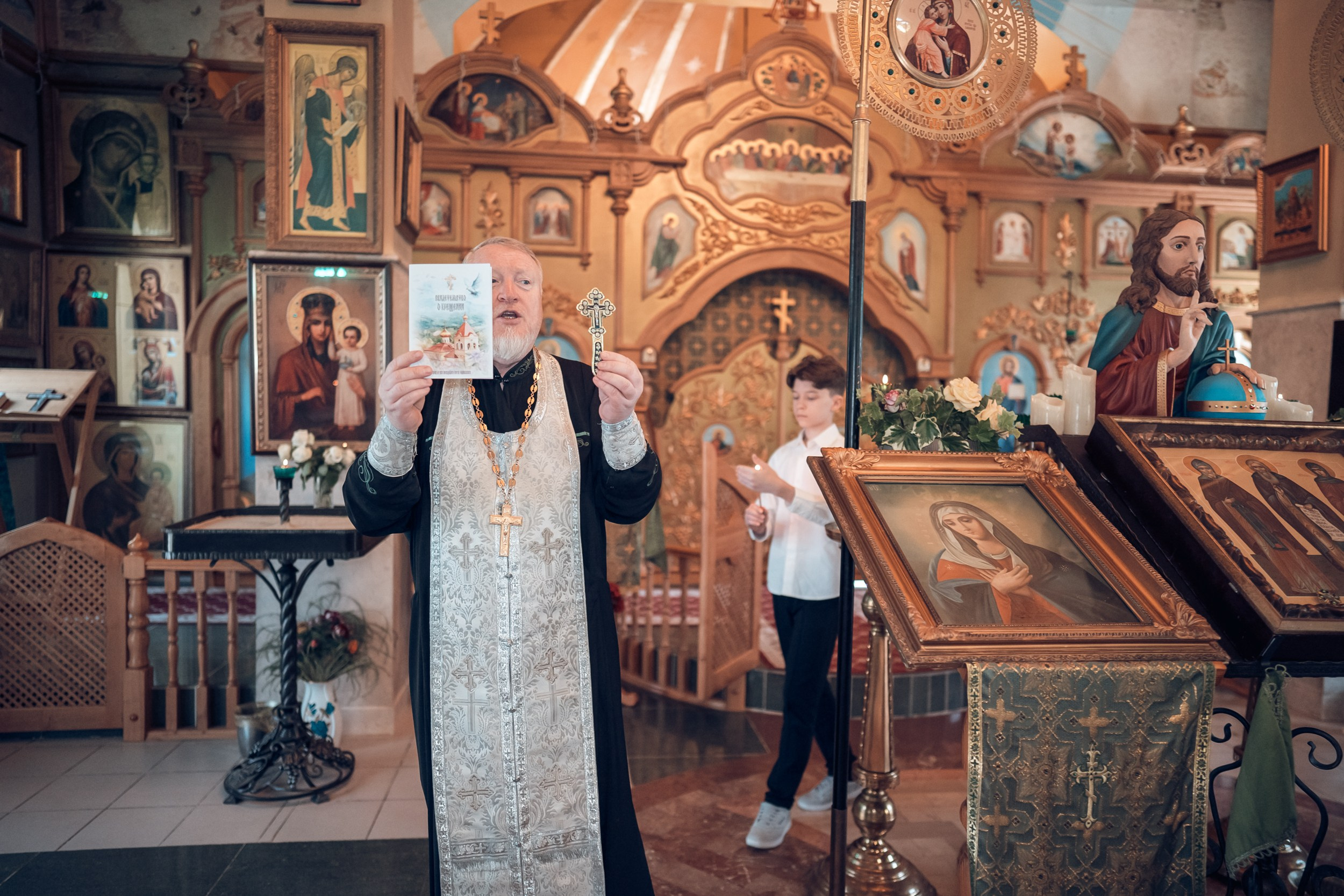 Крещение в храме Прп.Сергия Радонежского с. Орлиное. Церковный фотограф Севастополь