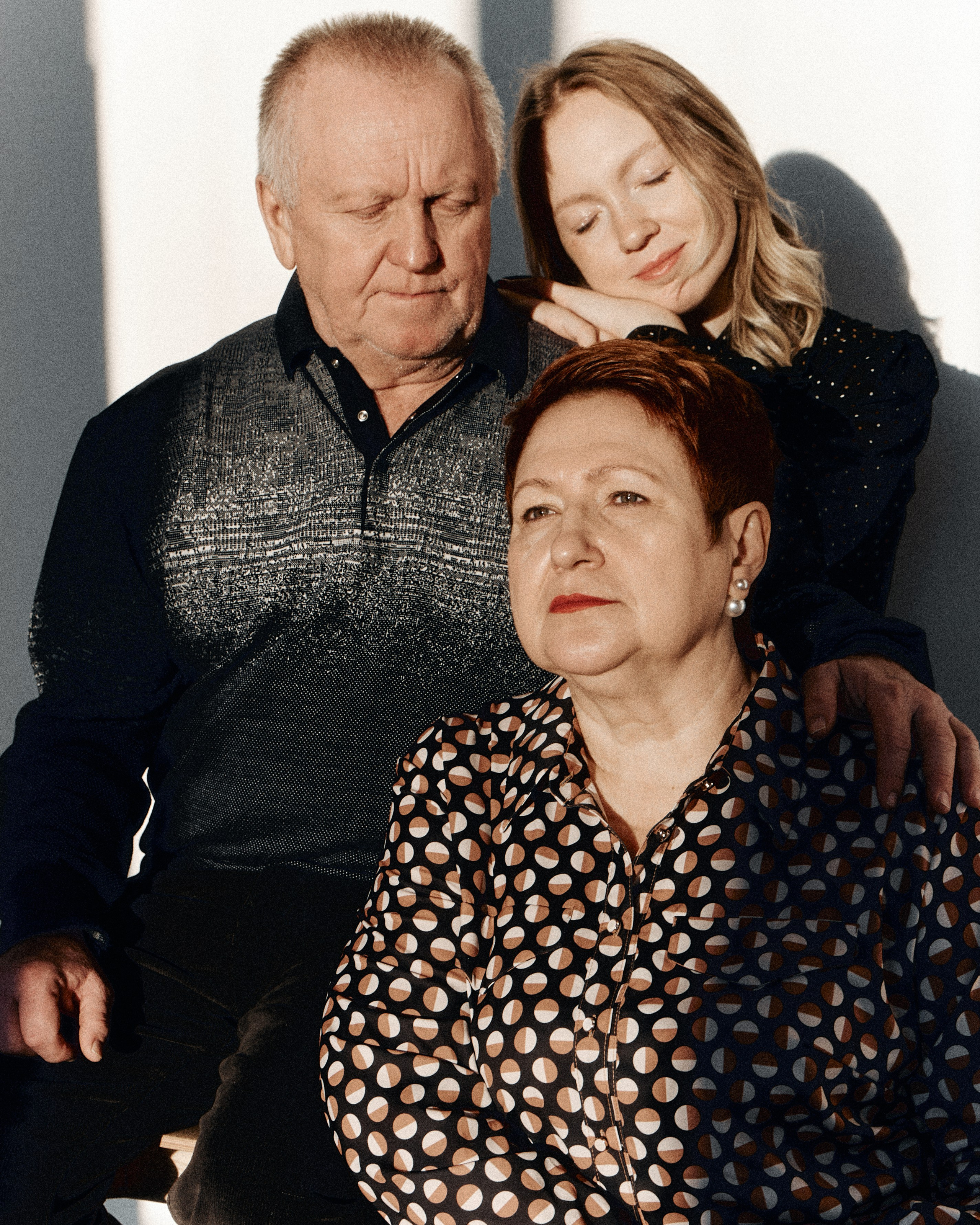 Вера с родителями. Фотограф Мария Мазунина