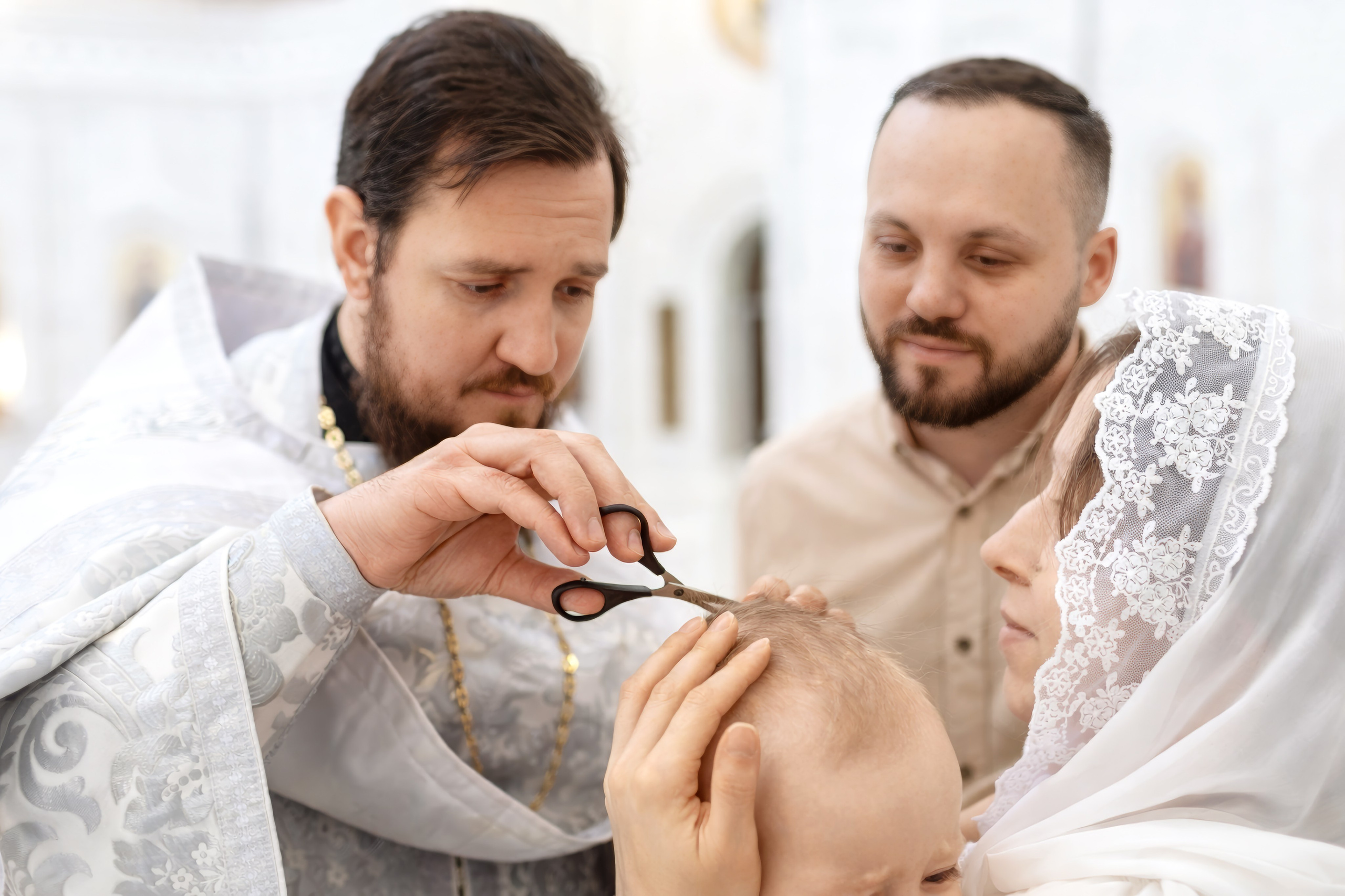 Крещение Леонида. Семейный и детский фотограф в Москве Юлия