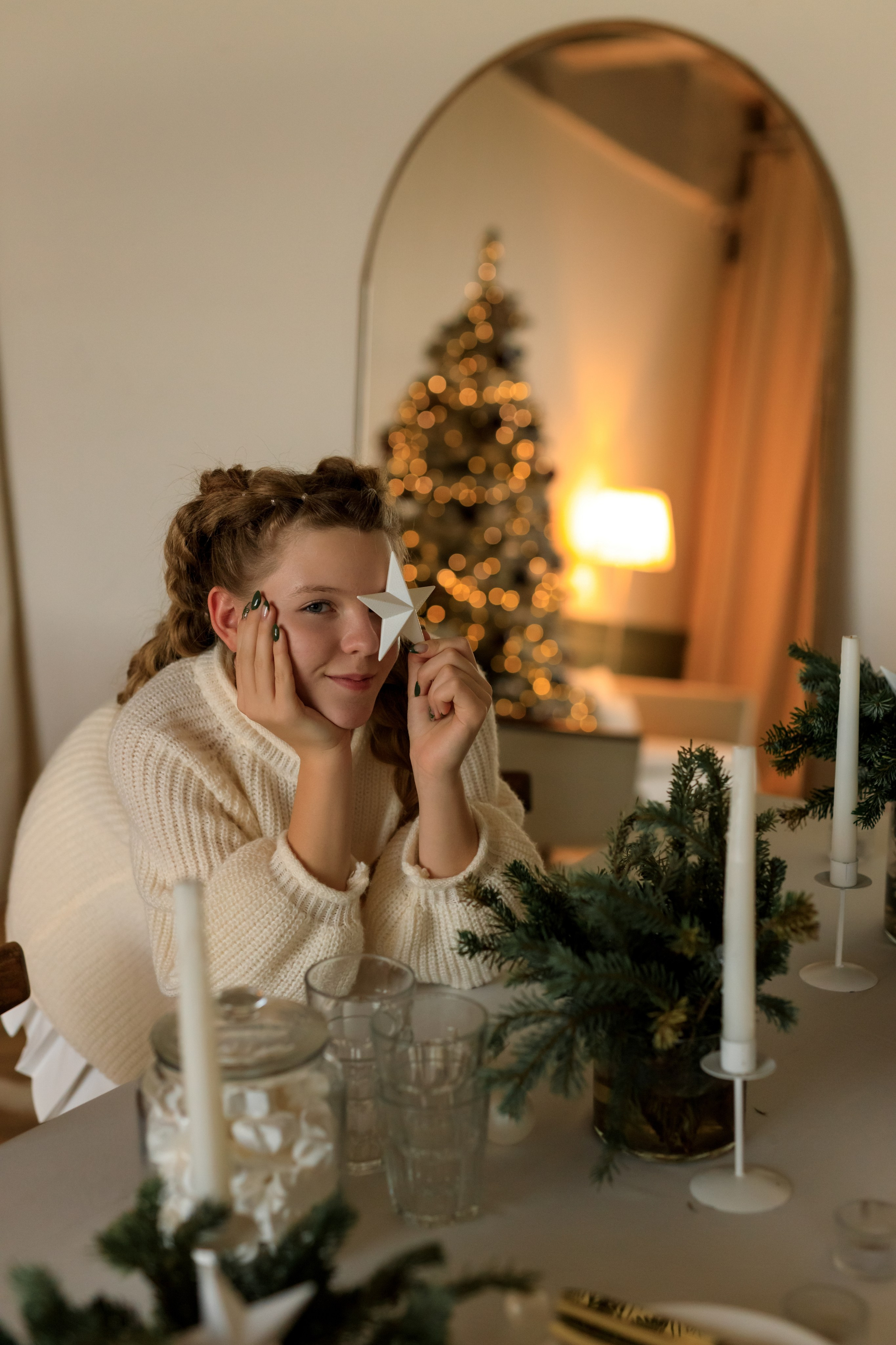 Девочка и собака (студийная). Семейный и детский фотограф в Краснодаре Элона Литвинова