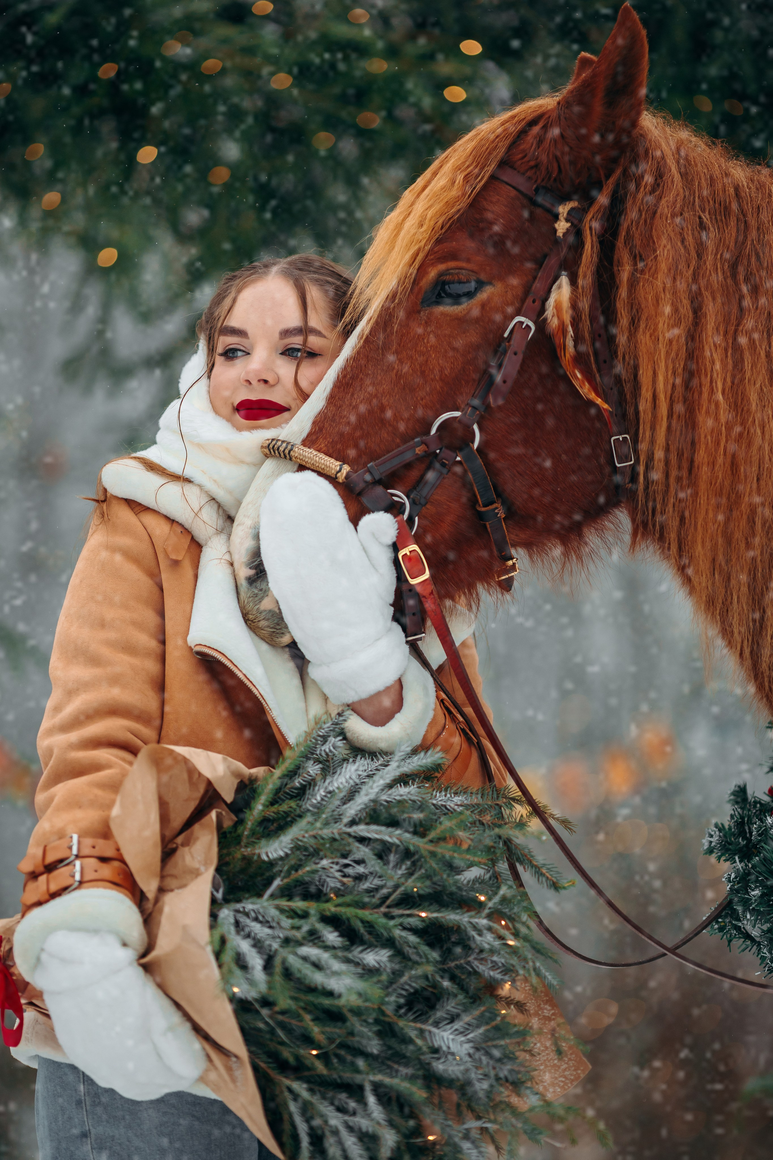 Тариф Новогодний 2025-2026. Анна Молчанова конный фотограф в Тюмени | фотосессии с лошадьми Тюмень