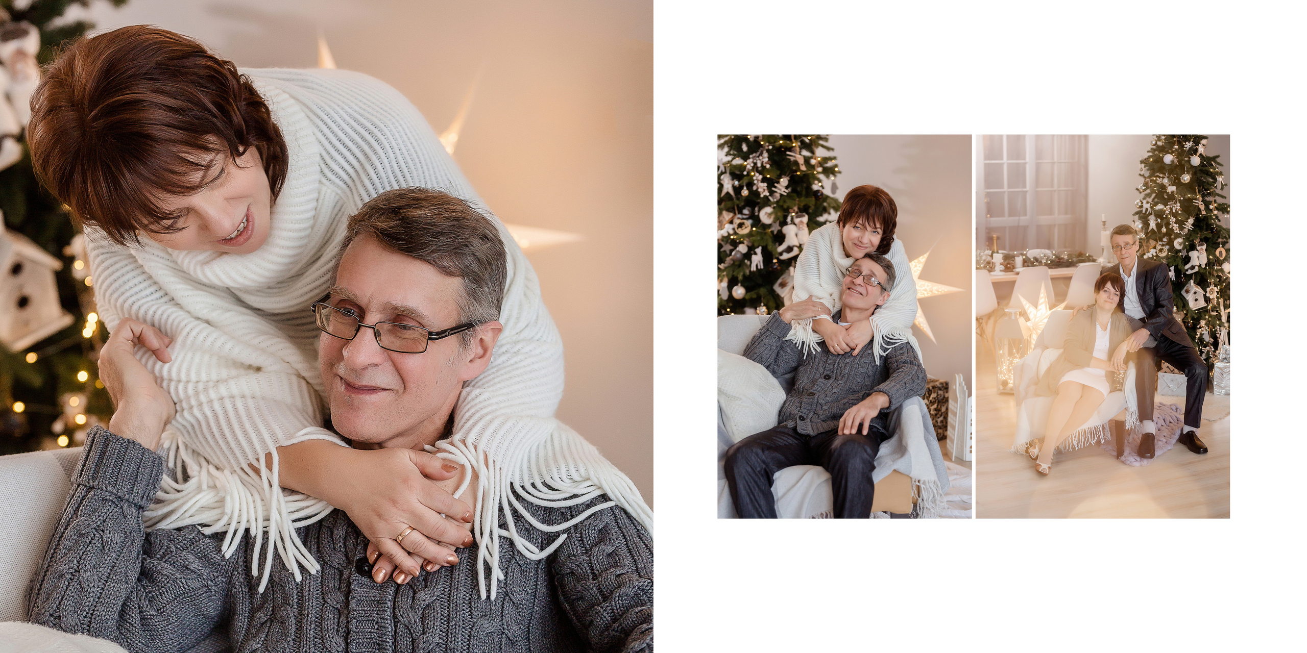 Новогодняя фотосессия в студии. Фотокнига. Семейный и детский фотограф в Москве Вера Ускова