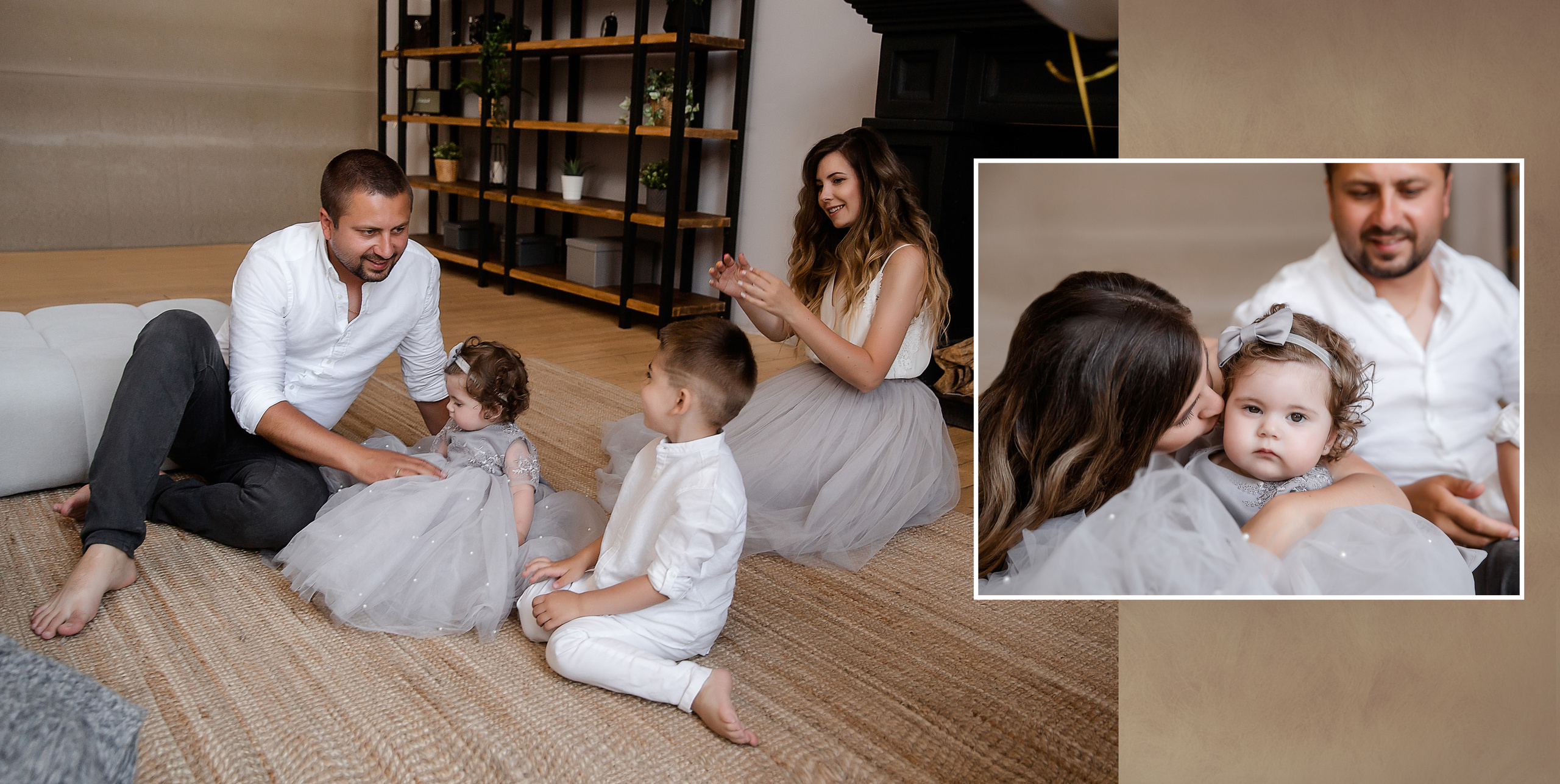 Семейная фотосессия в студии. Фотокнига. Семейный и детский фотограф в Москве Вера Ускова