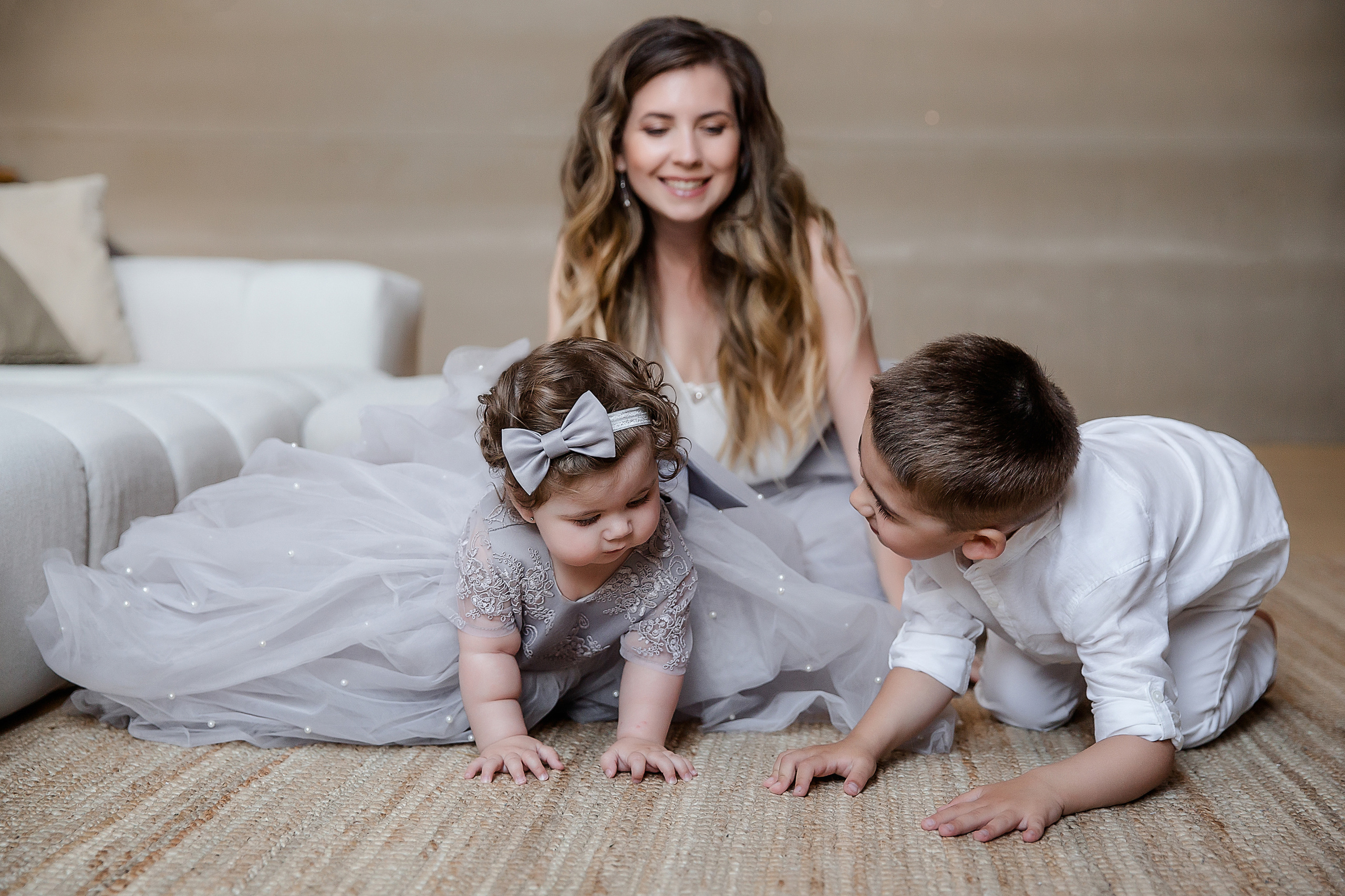 Семейная фотосессия в студии. Василина, Дмитрий, Егор и Ксюша. Семейный и детский фотограф в Москве Вера Ускова