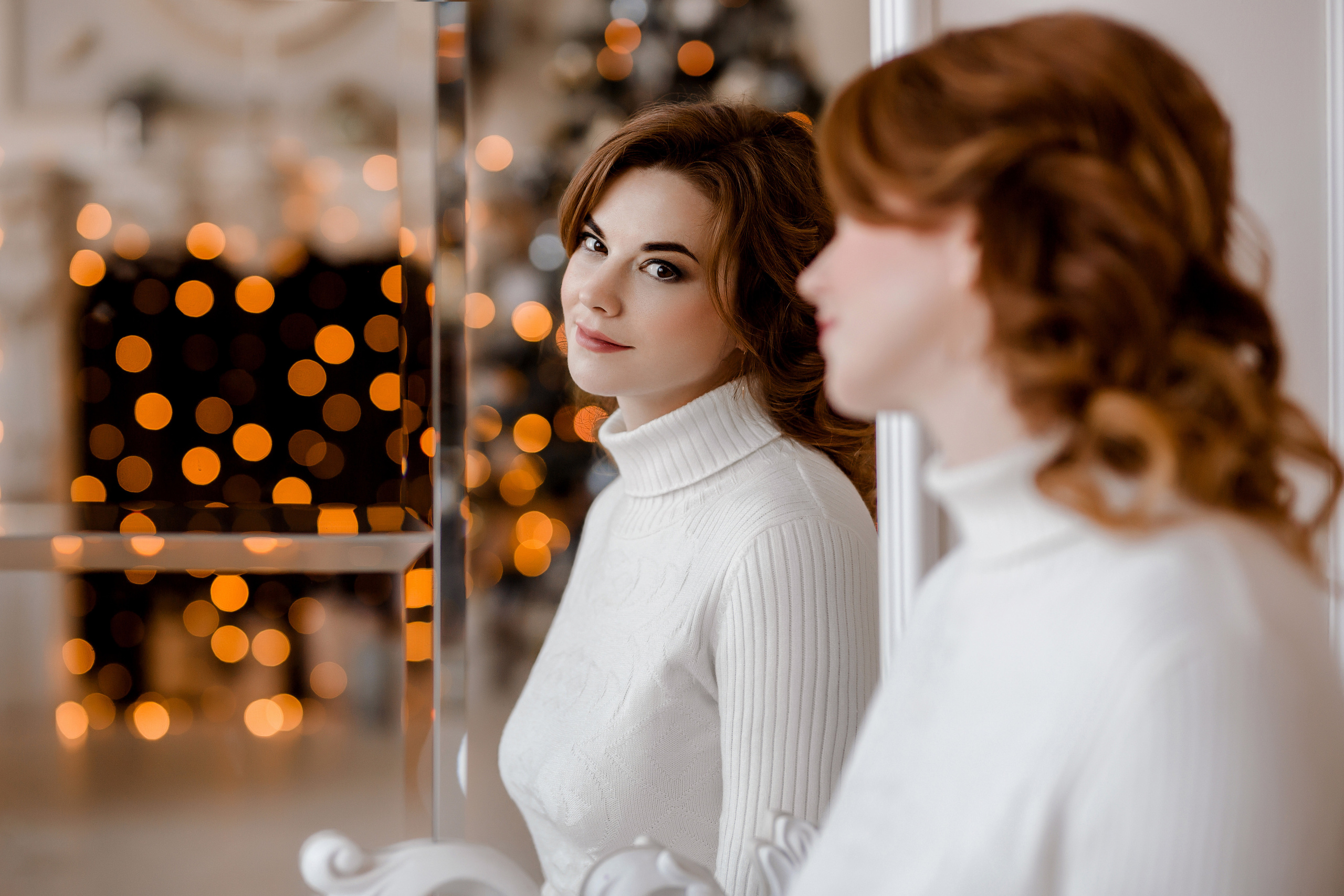 Женский портрет в фотостудии. Темный и светлый залы. Ольга. Семейный и детский фотограф в Москве Вера Ускова