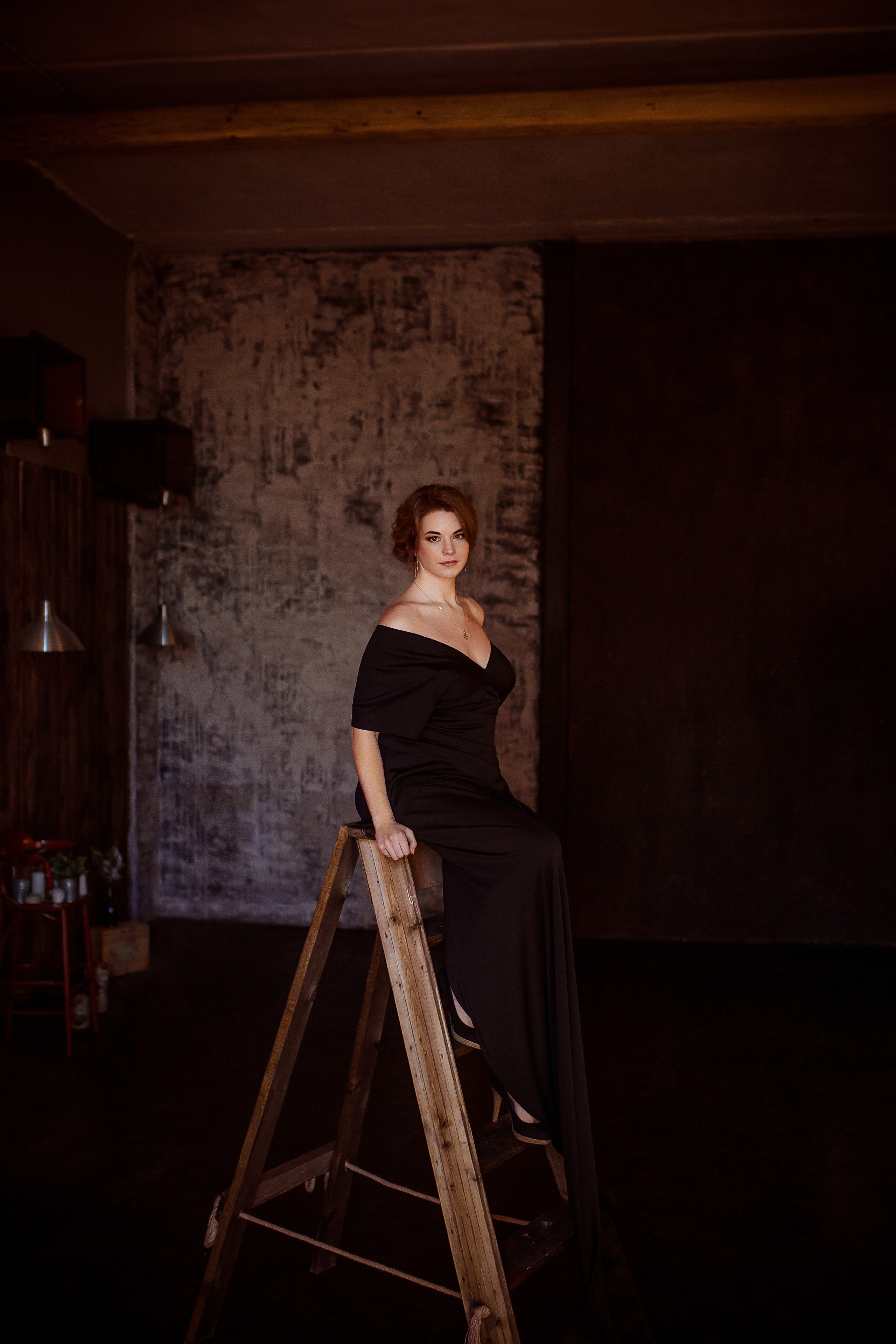 Женский портрет в фотостудии. Темный и светлый залы. Ольга. Семейный и детский фотограф в Москве Вера Ускова