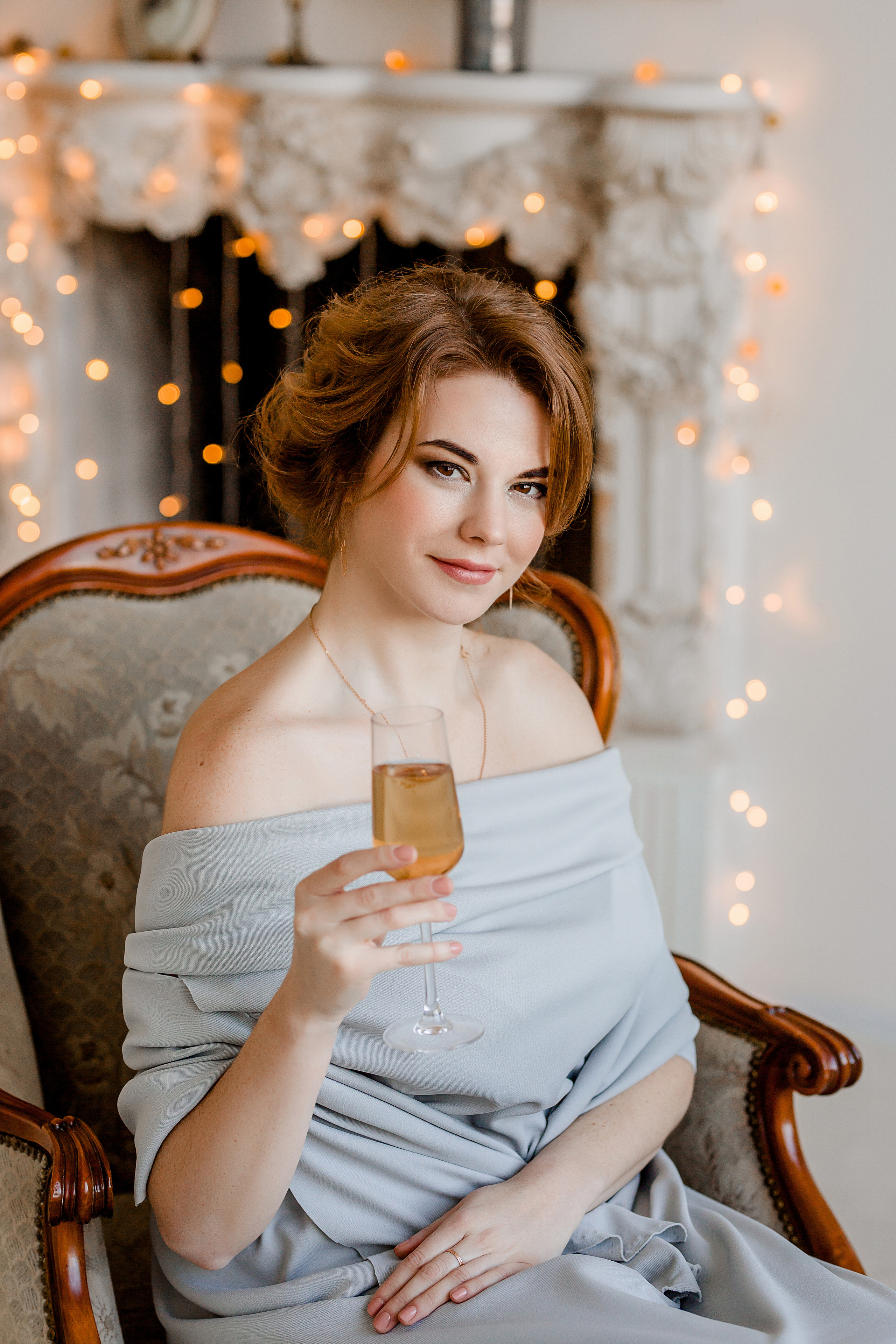 Женский портрет в фотостудии. Темный и светлый залы. Ольга. Семейный и детский фотограф в Москве Вера Ускова